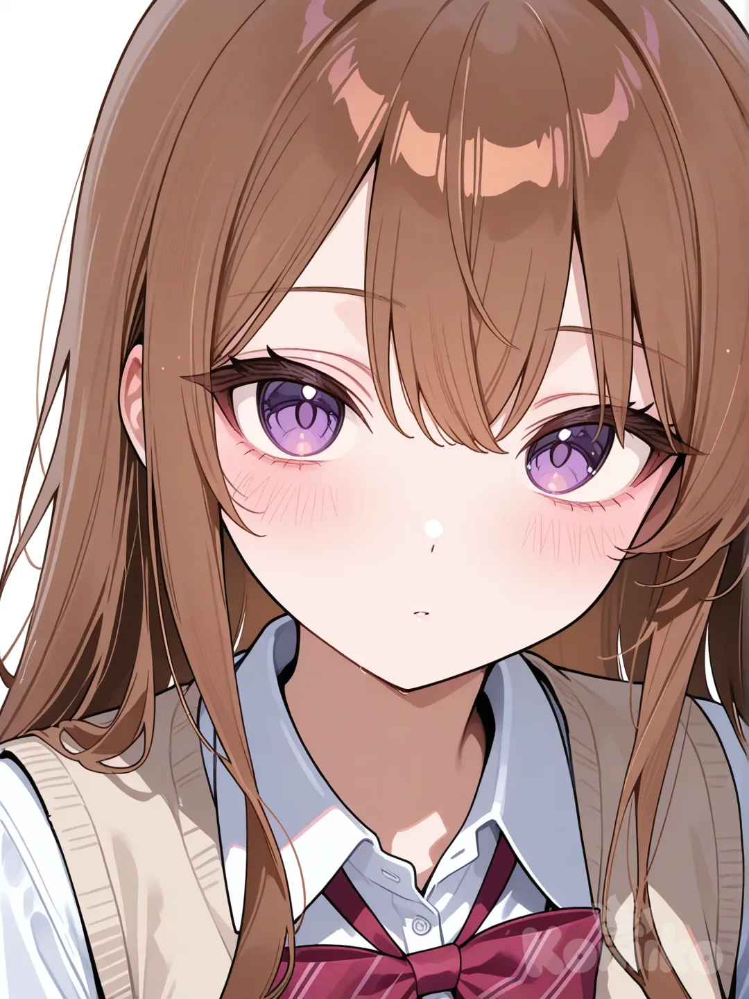 school vest, closeup