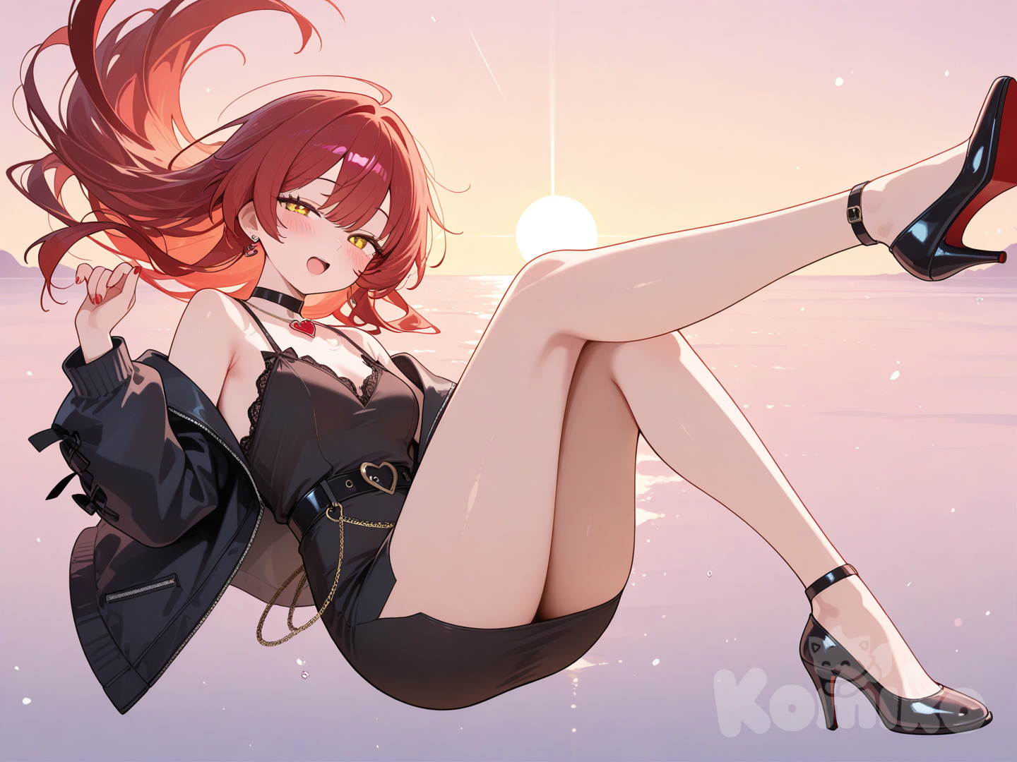 Mary is falling from the sky