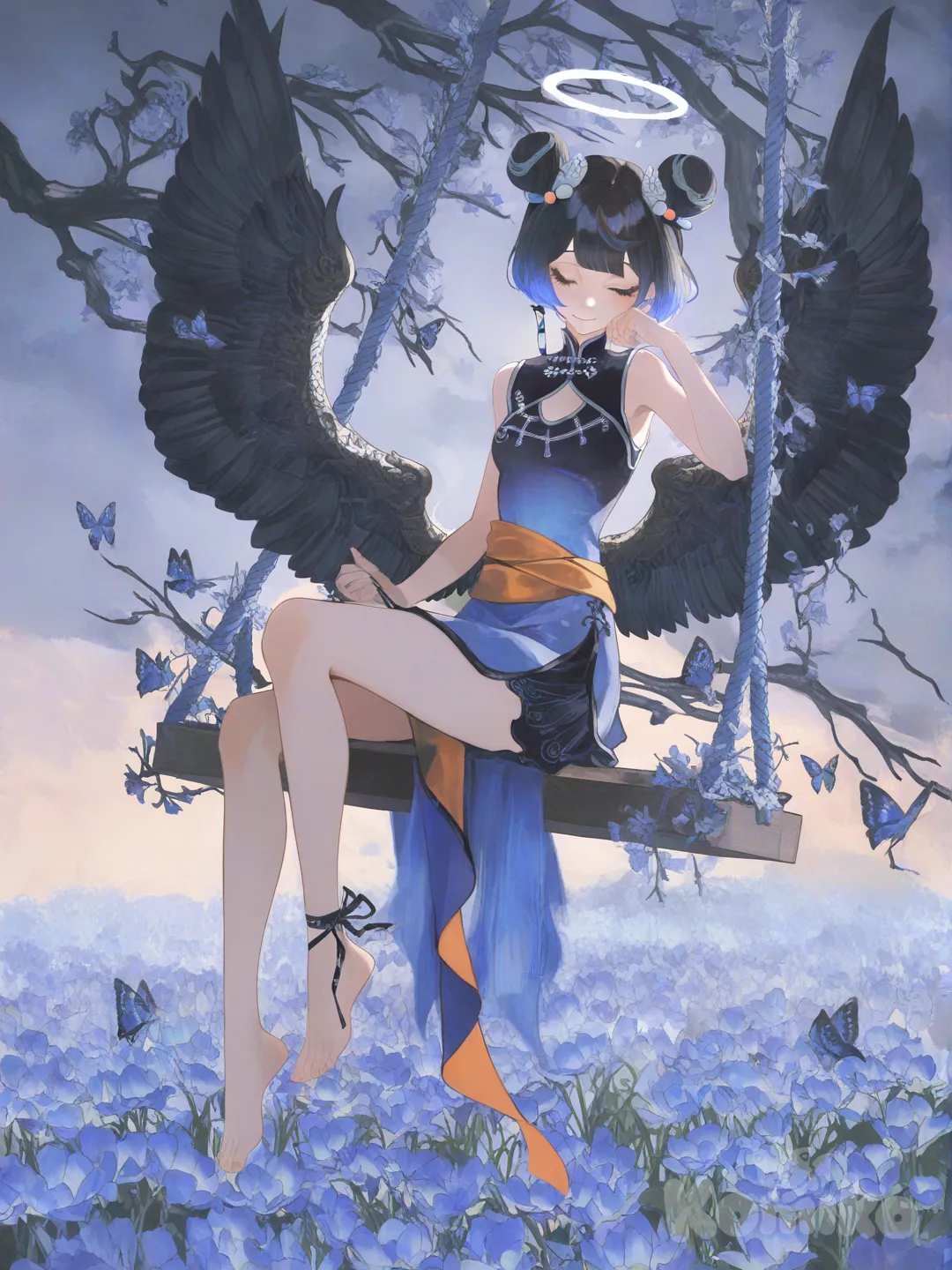 Aeloria's twin on a swing ✨