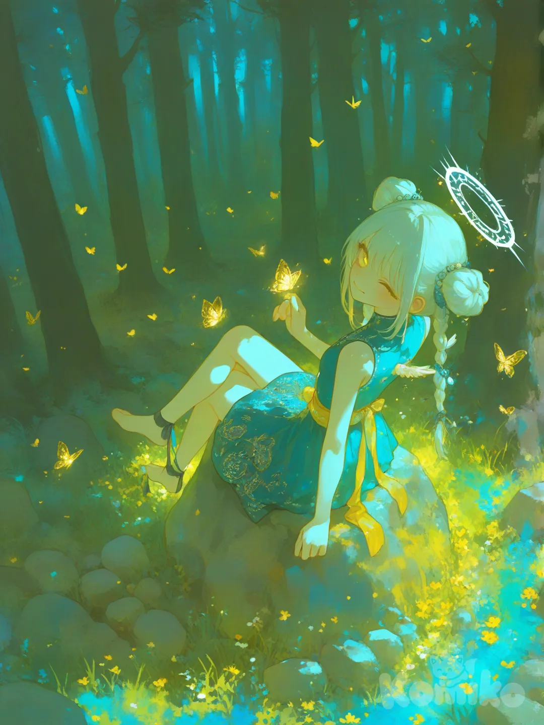 Aeloria in the forest in human form π«