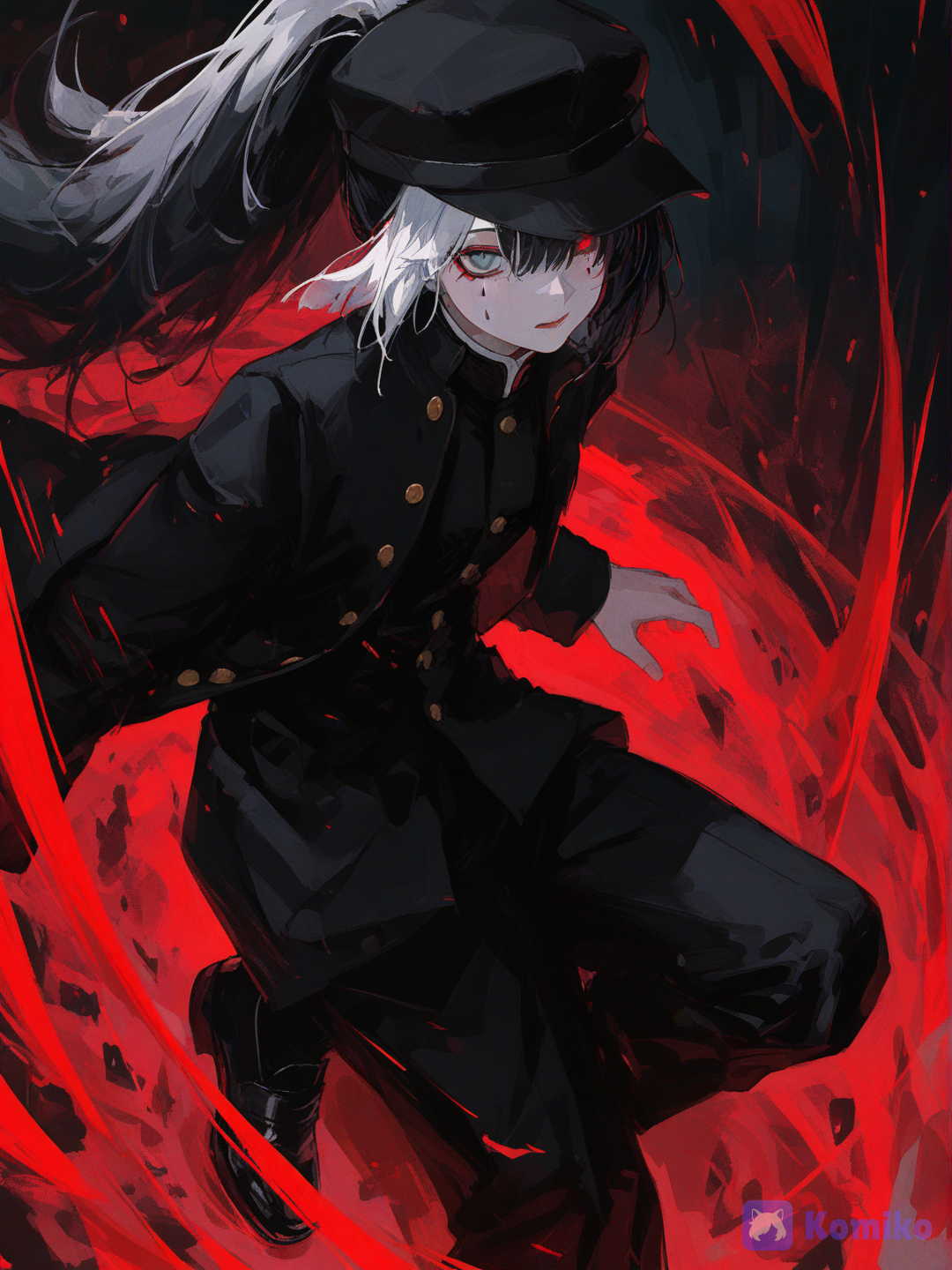 @yakusai-monshiro-jUFn, absolute chaos, beautiful, resolution, [brushstroke-portrait-style]