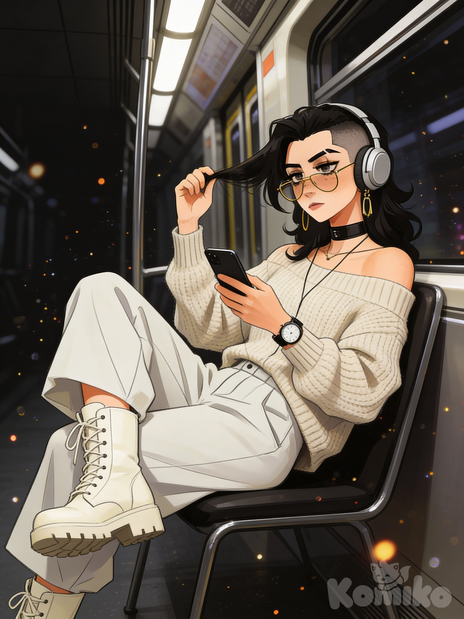 On her way to a job interview >:3