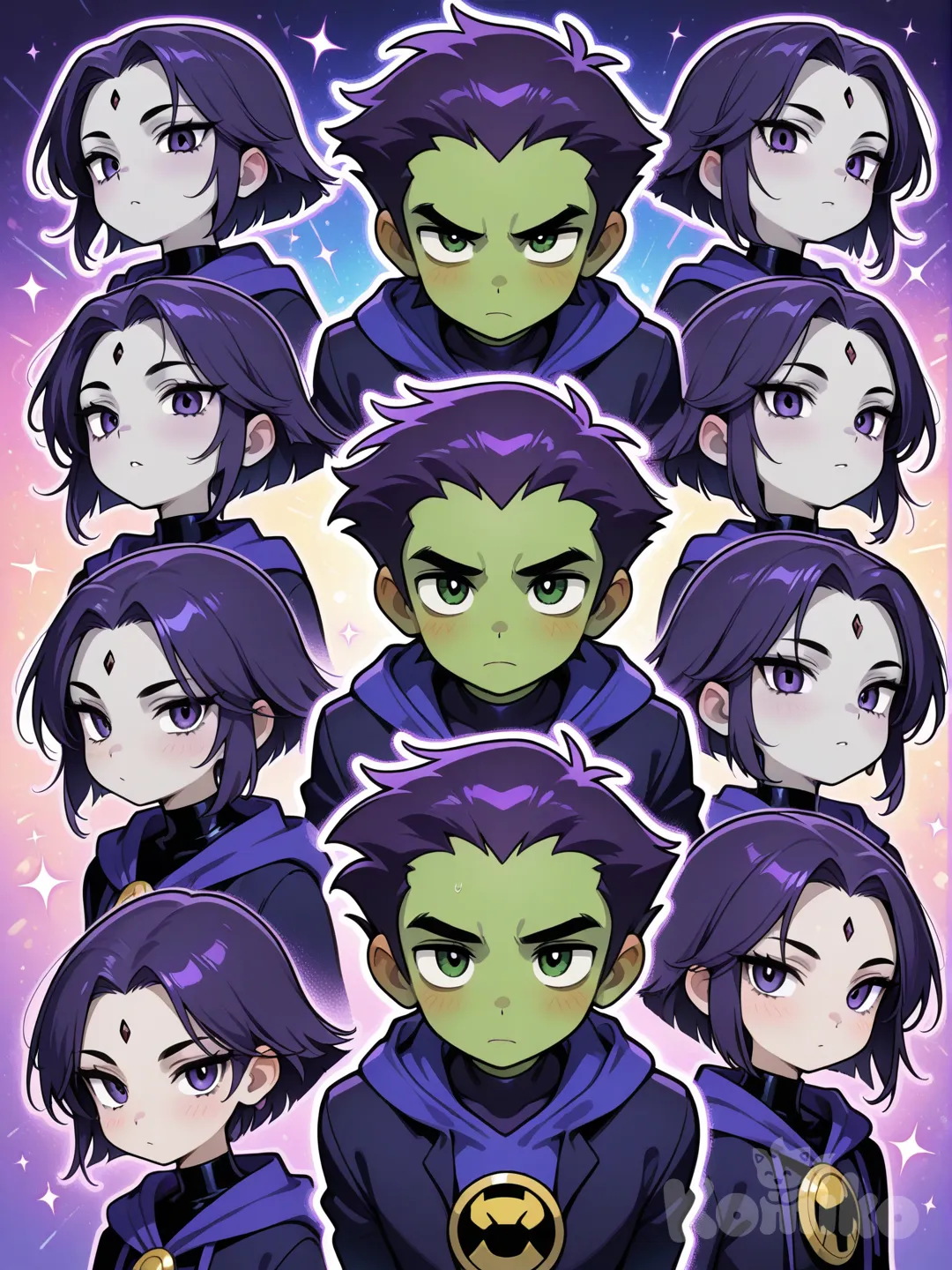 Beastboy and raven