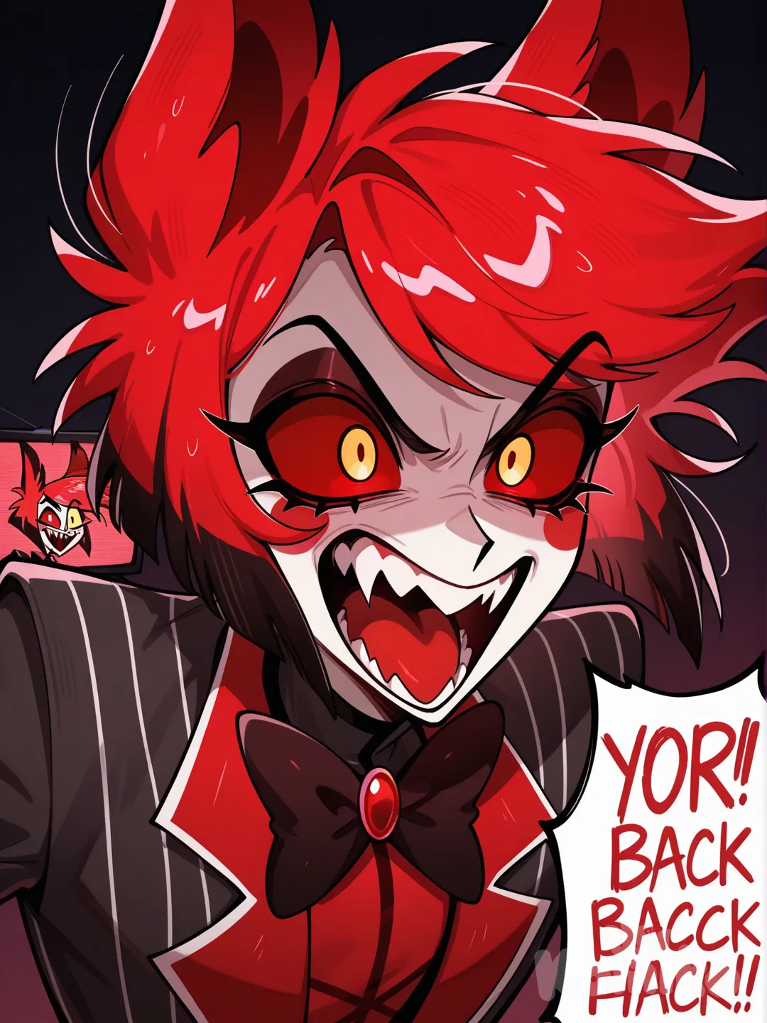 this is so post to be vox not alastor.....