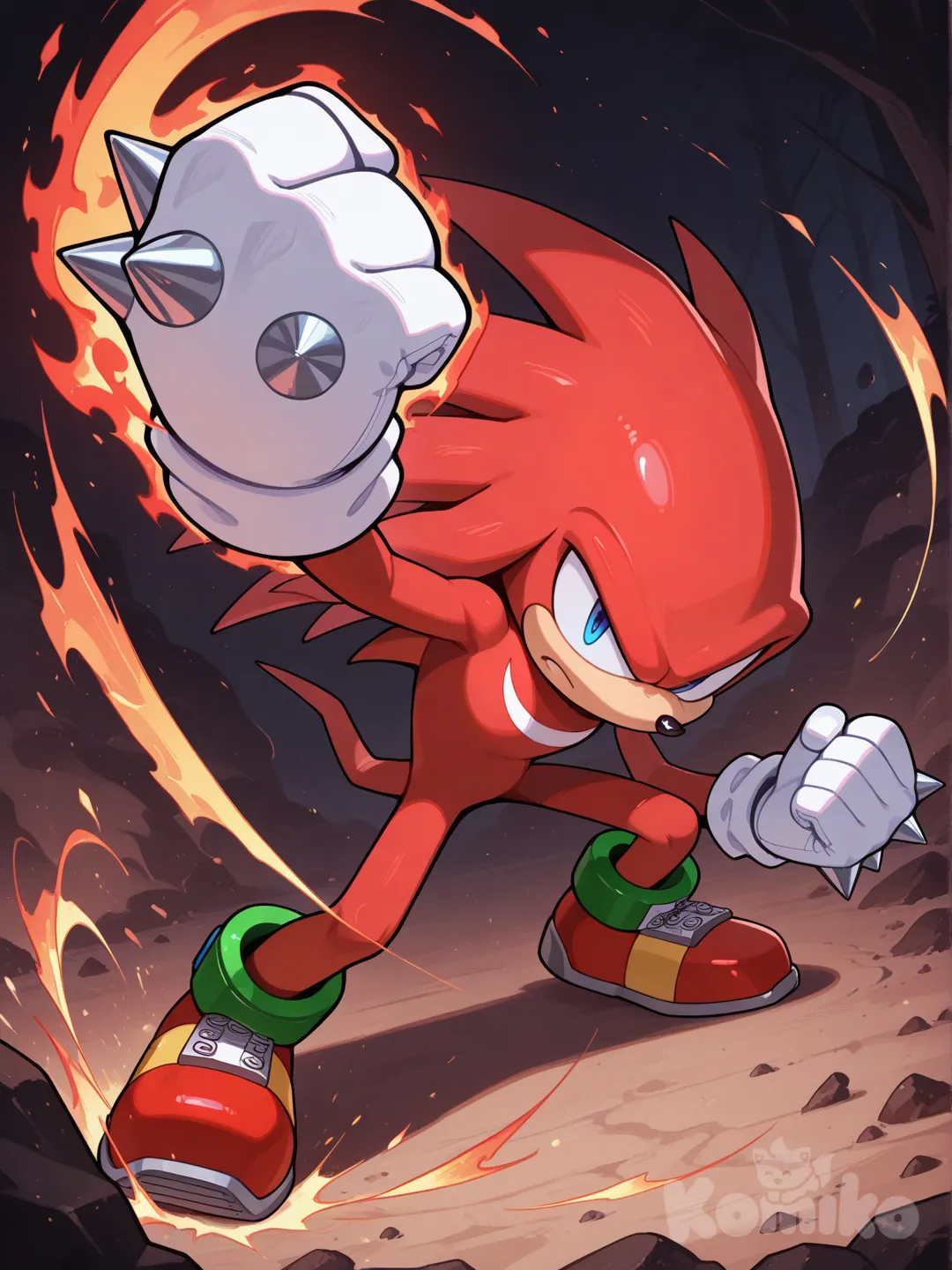 knuckles the edchidna (sonic)
