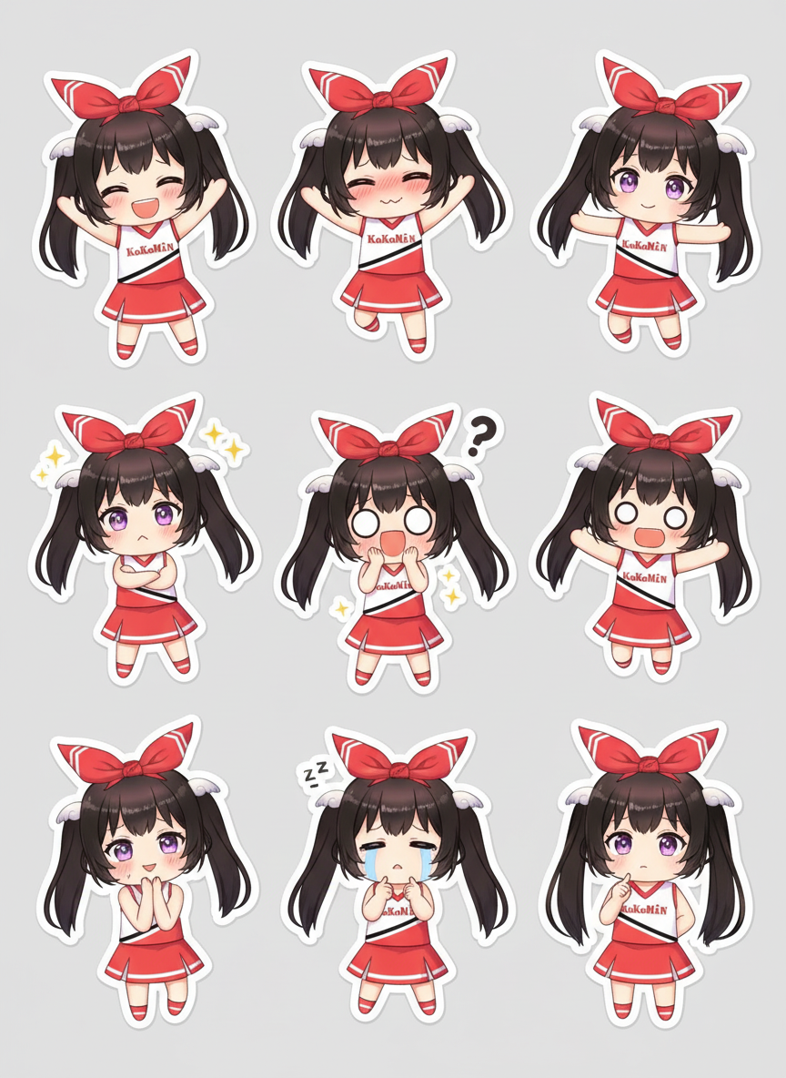Kokomi emotes