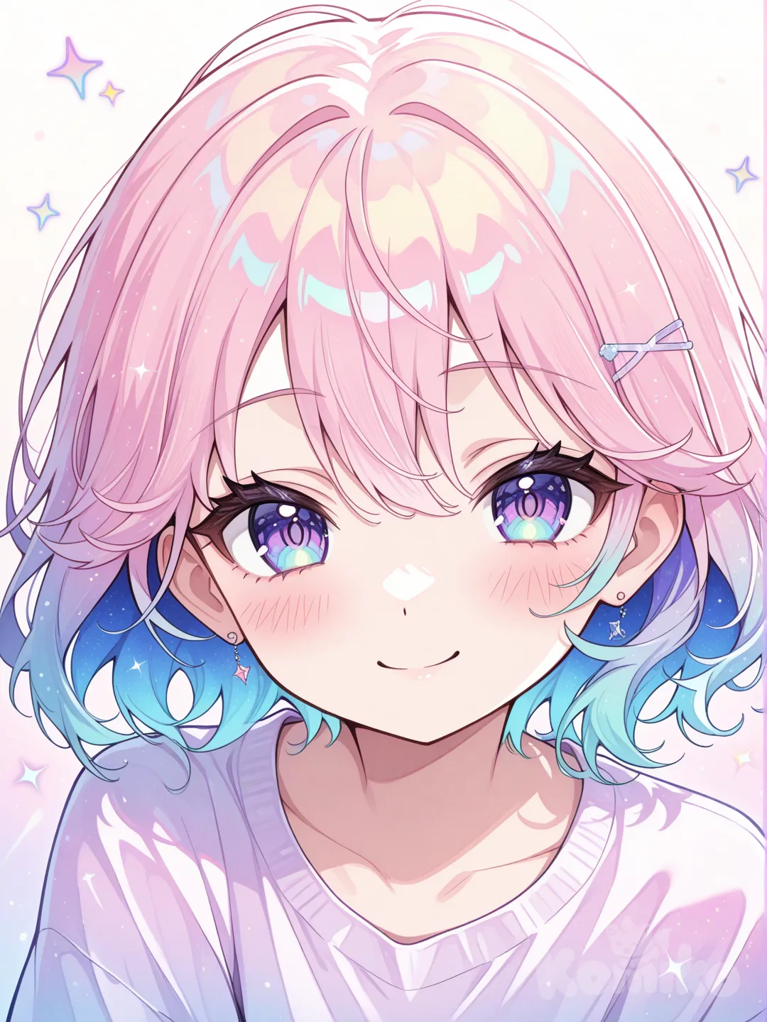 anime girl, cute expression, vibrant colors, anime art, 1girl