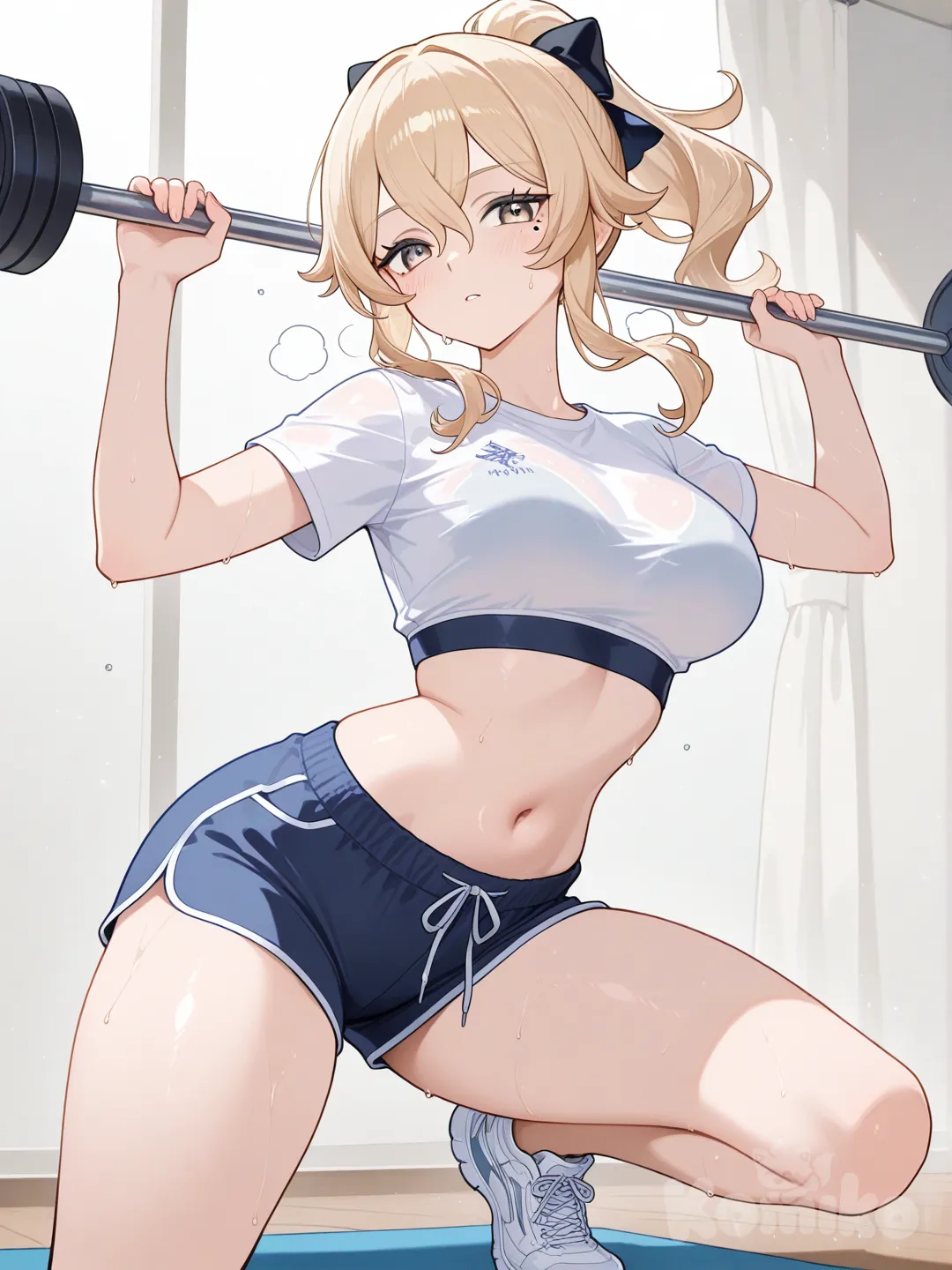 @Jean_(Genshin_Impact) haciendo ejercicio físico