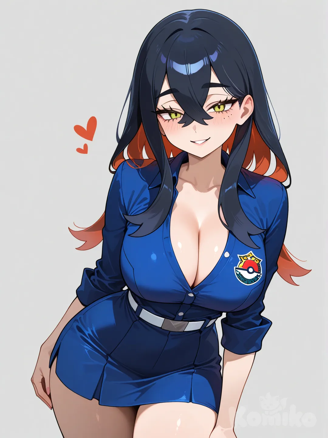 carmine (pokemon), sexualmente sexy linda, [glossy-anime-style]