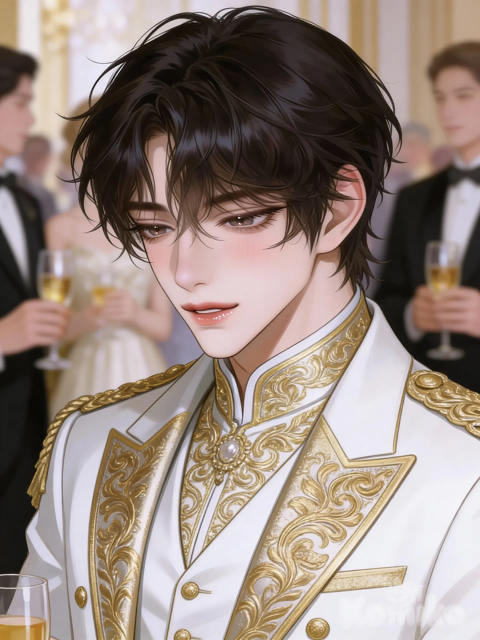 The suit i'm making my twin!! Mother commissioned it, so i'm working all night haha