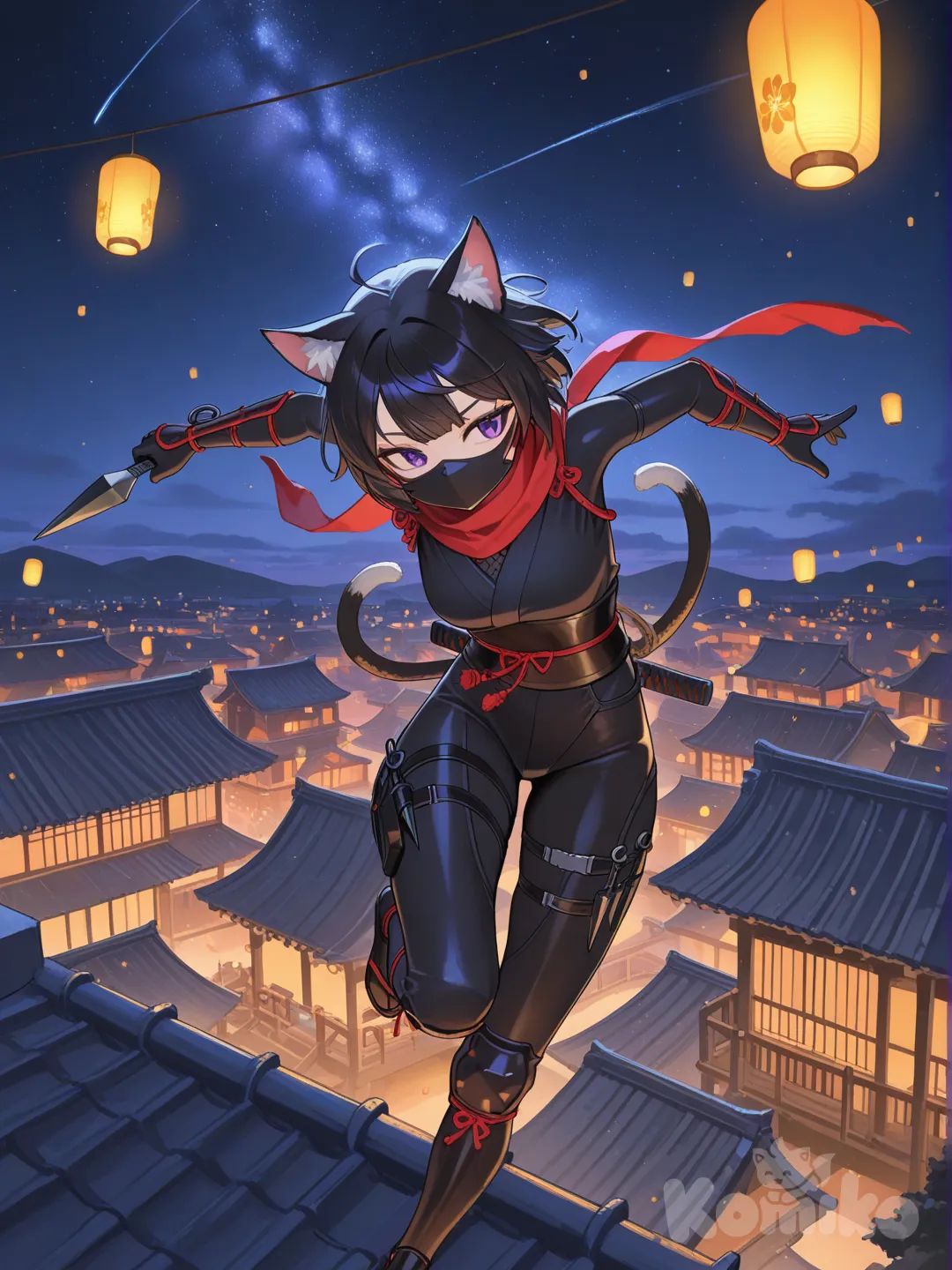 While some sleep, others disturb the sleep of others by jumping on the ceiling. 