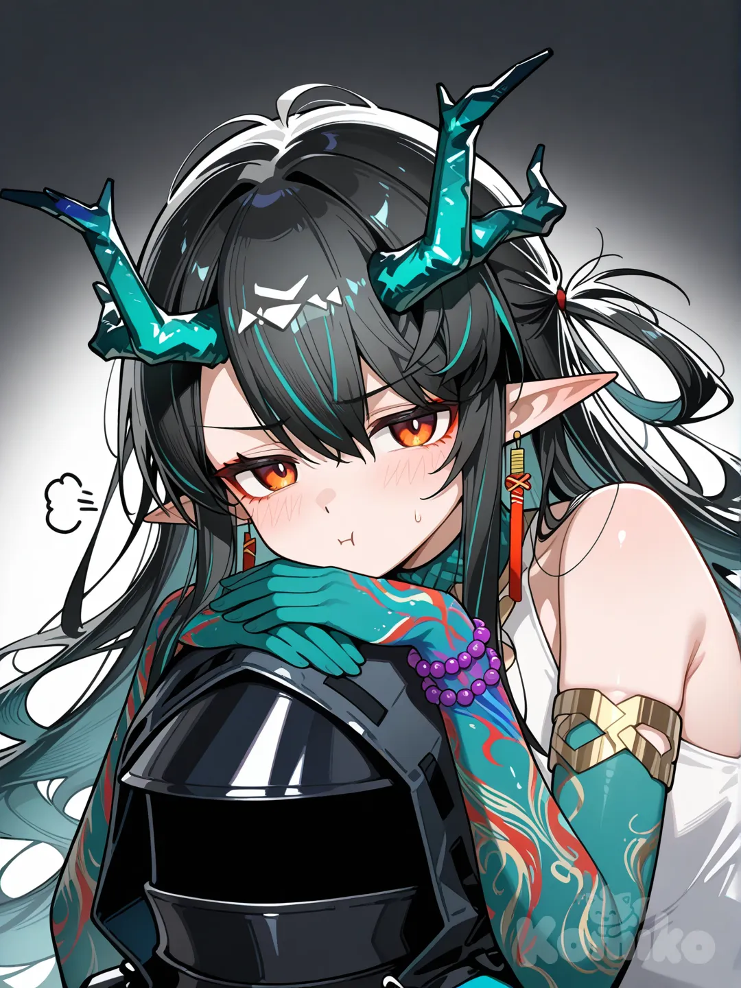 一脸不愿意, @Doctor_(Arknights), @Dusk_(Arknights), dancer_00