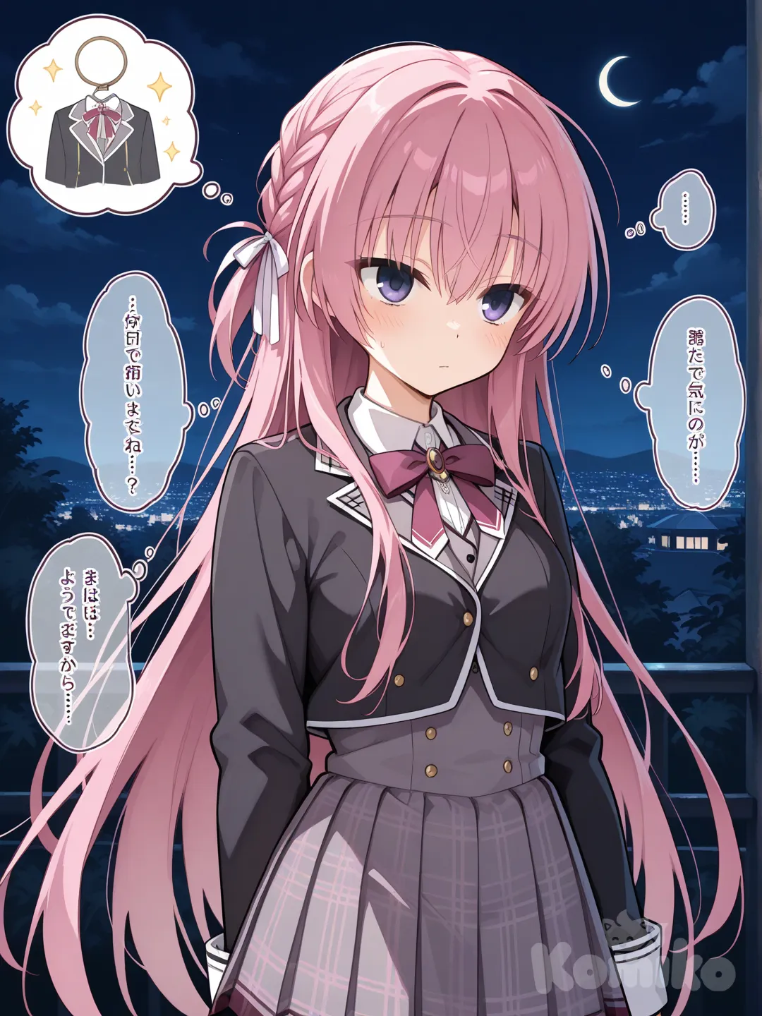 riddle joker, night, thought bubble