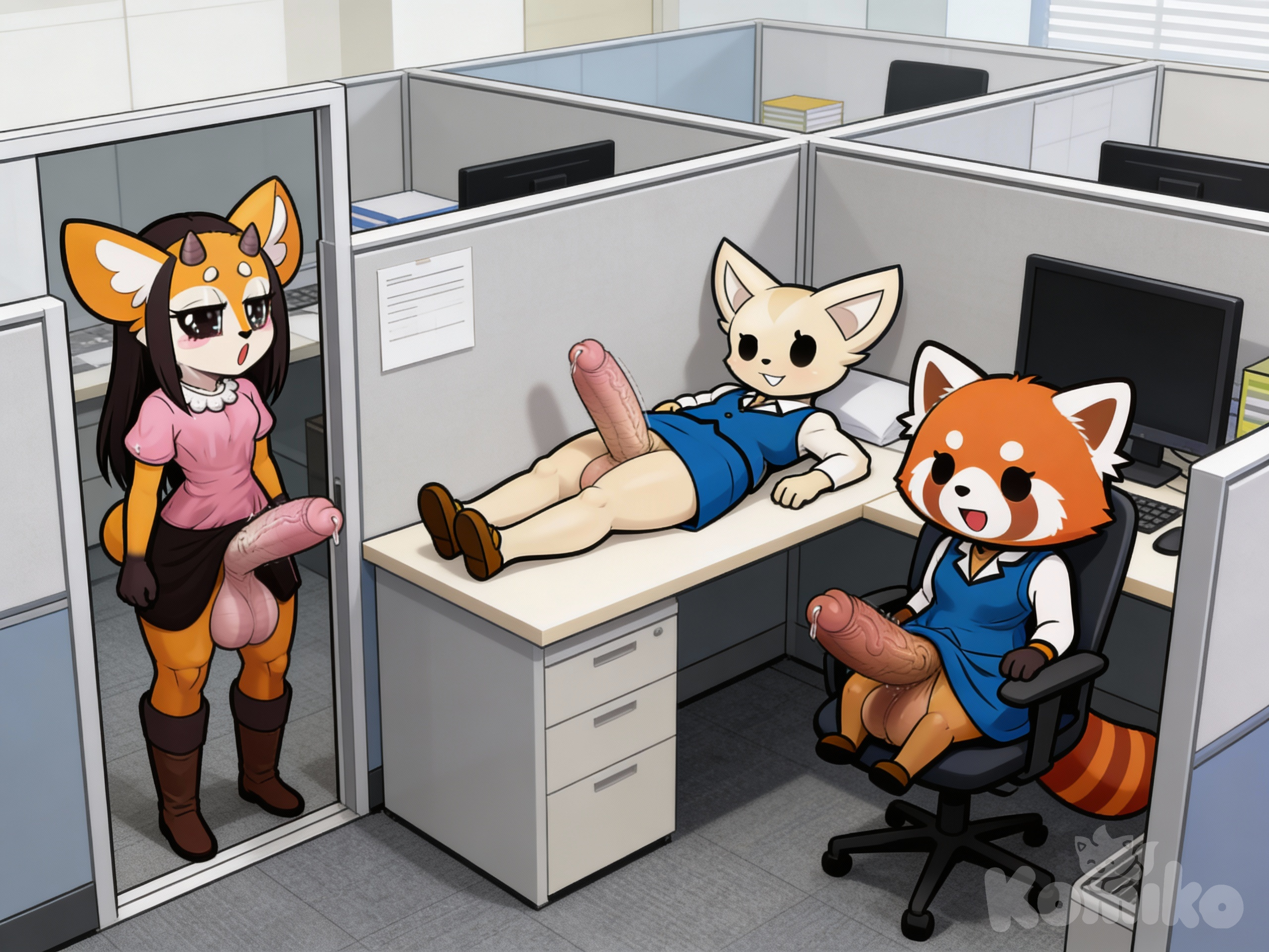 After hours at the office