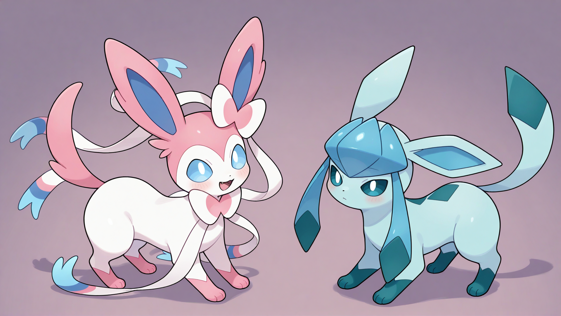 Sylveon 'n' Glaceon