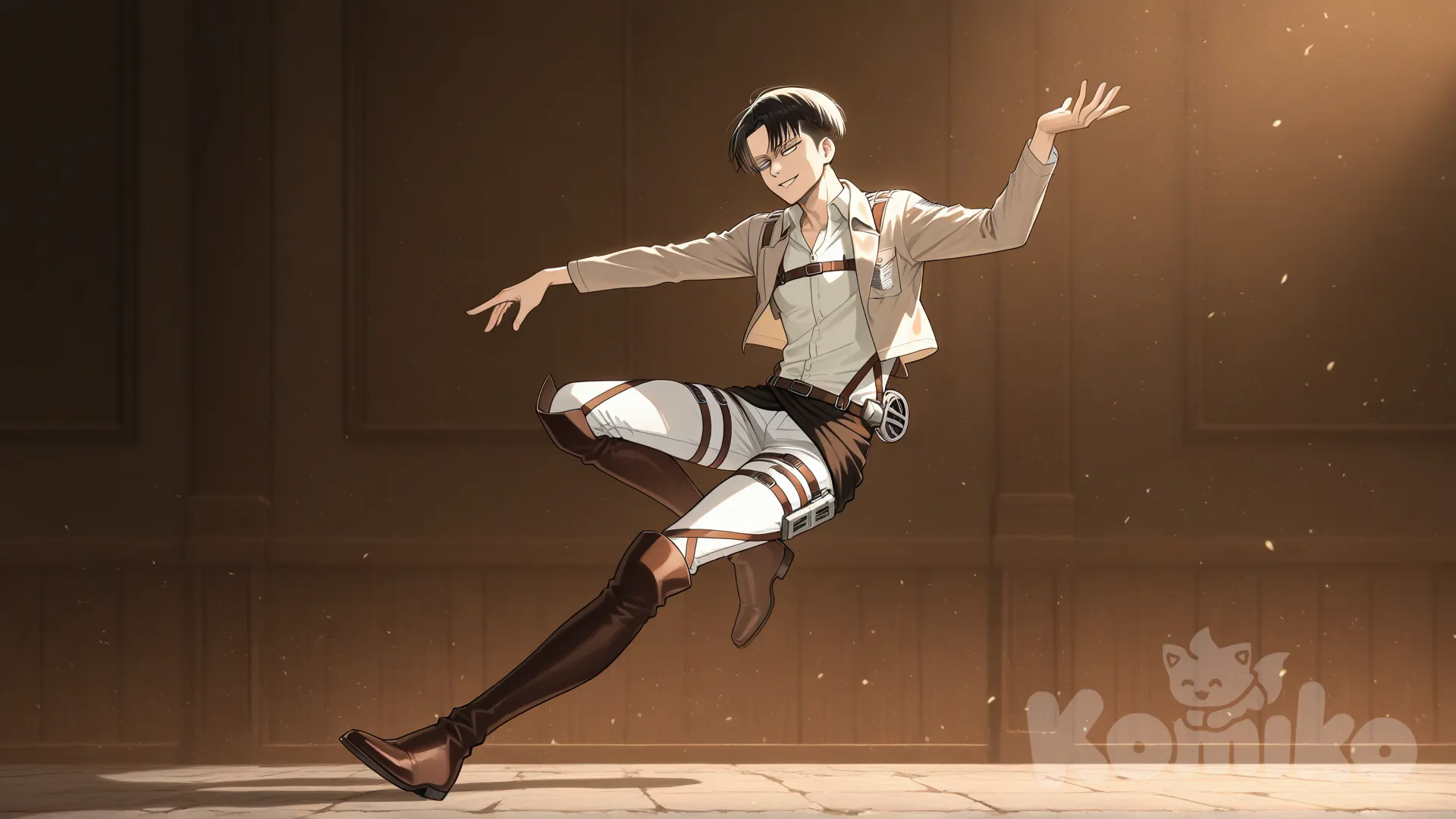 @Levi_(Shingeki_No_Kyojin), dancing