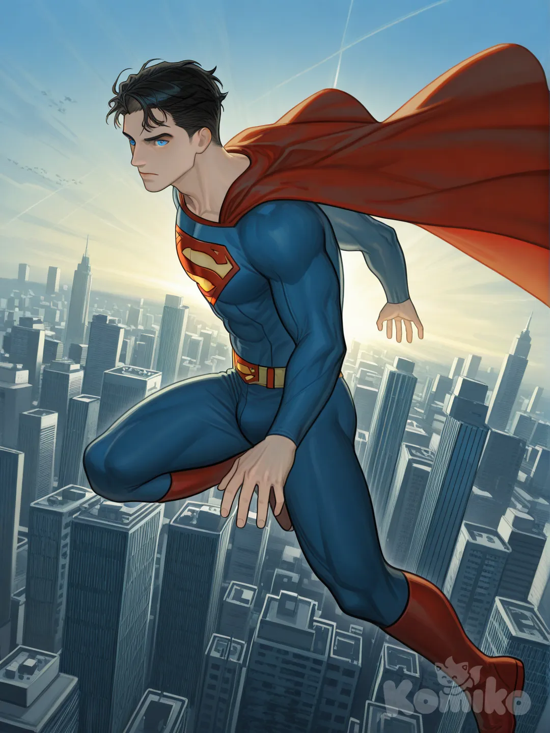 Superman, [digital-painterly-style]