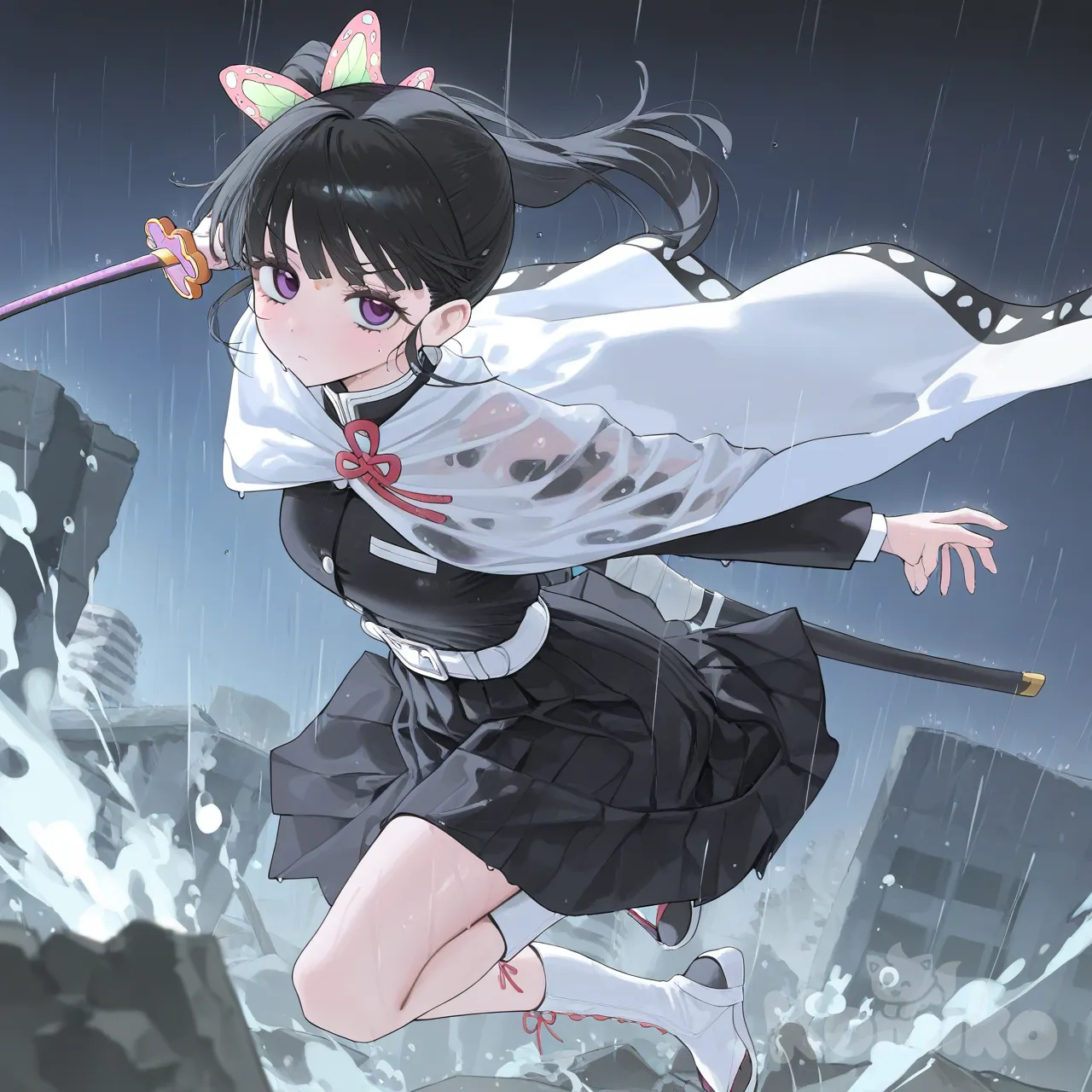 Tsuyuri Kanao in action