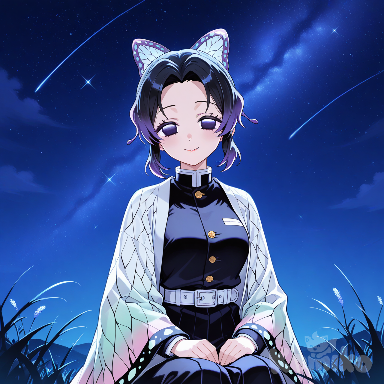 Shinobu on a starfull night