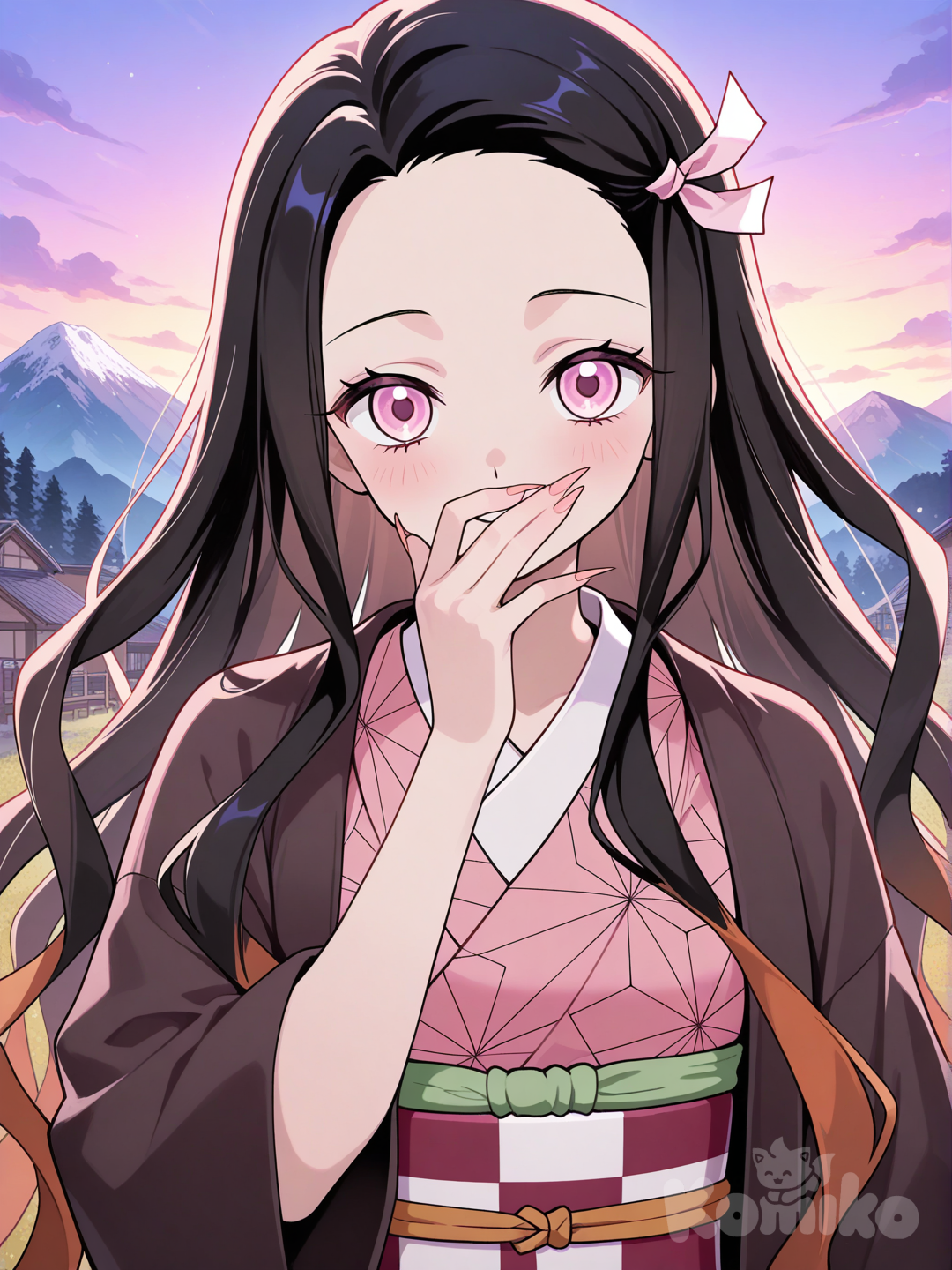 Nezuko nails 🛐