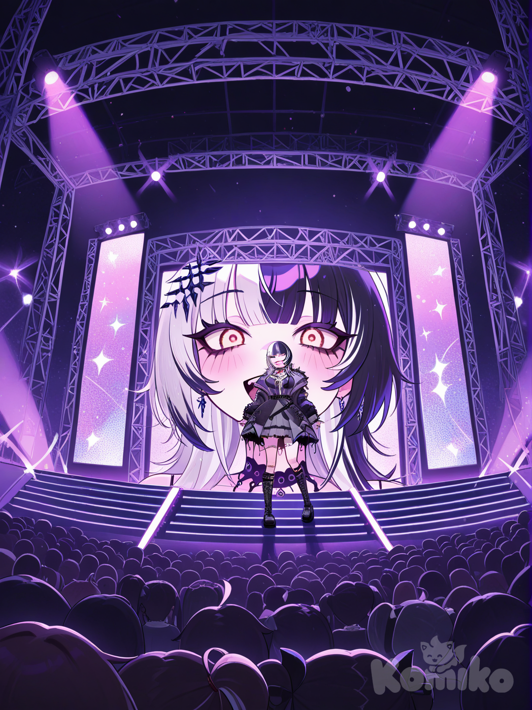 @Shiori_Novella and vulpixie on stage, singing together