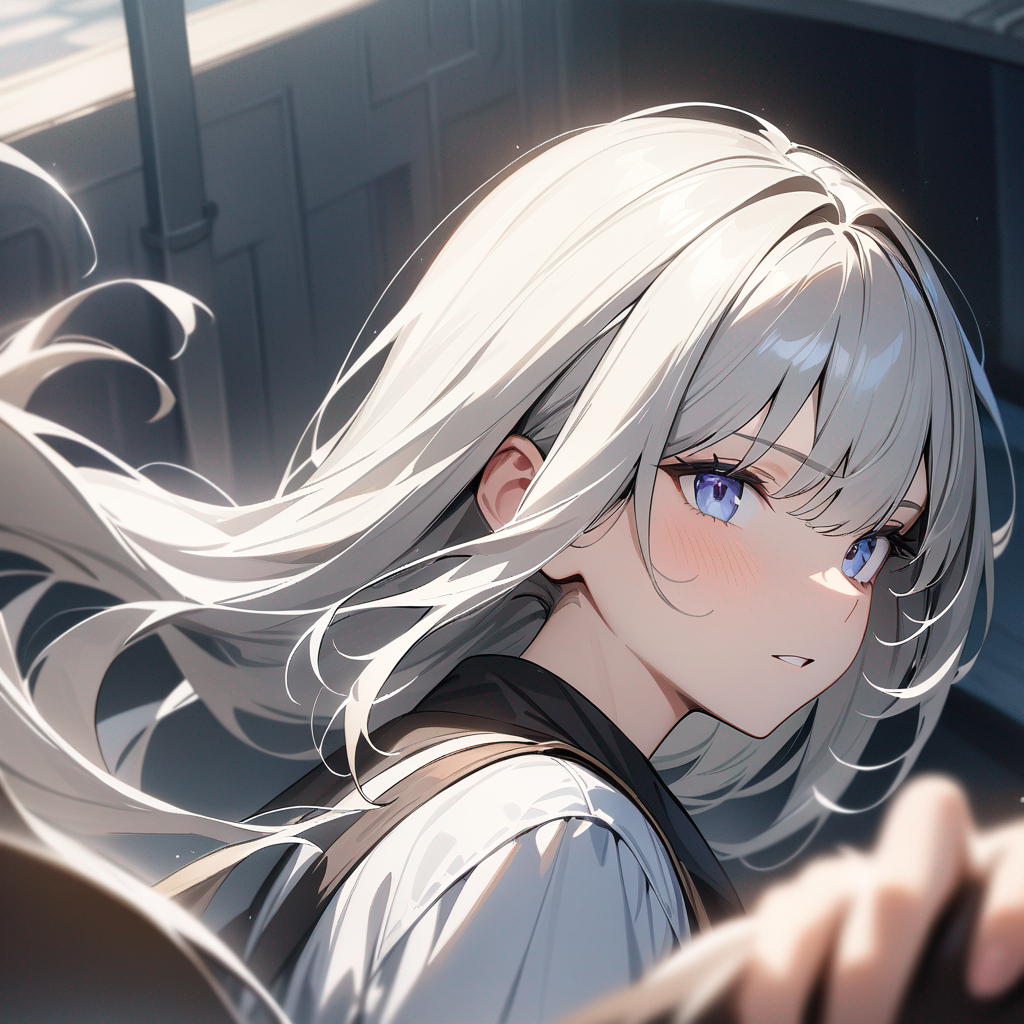 anime girl, beautiful face