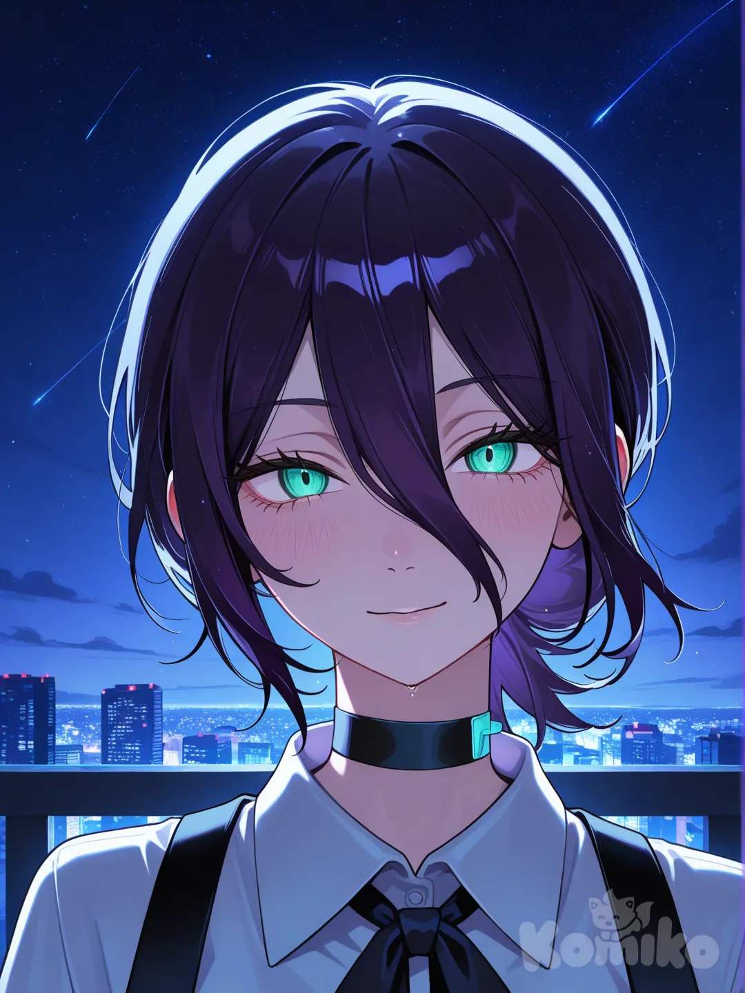 reze (chainsaw man), luces de media noche, retrato