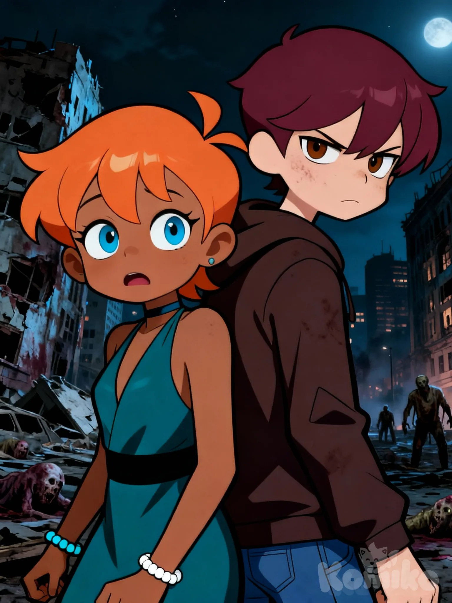 My OCs In A Zombie Apocalypse. 🧟‍♂️ 