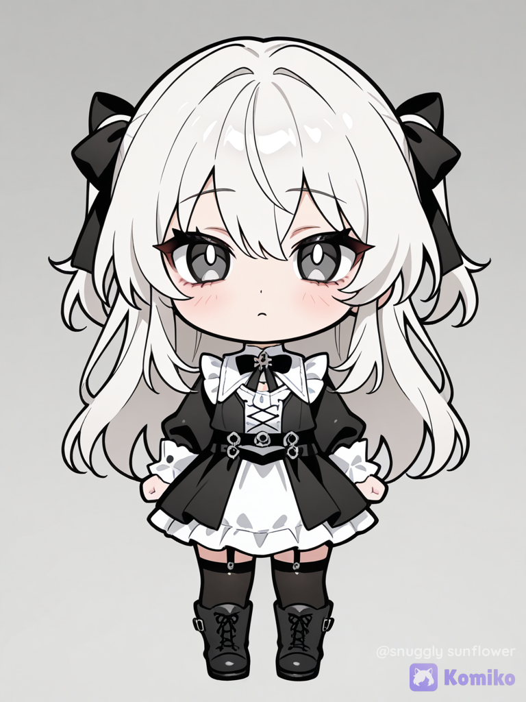 high contrast, chibi, 3d, black and white manga style, anime coloring, anime screencap, anime coloring, anime screencap, anime screencap