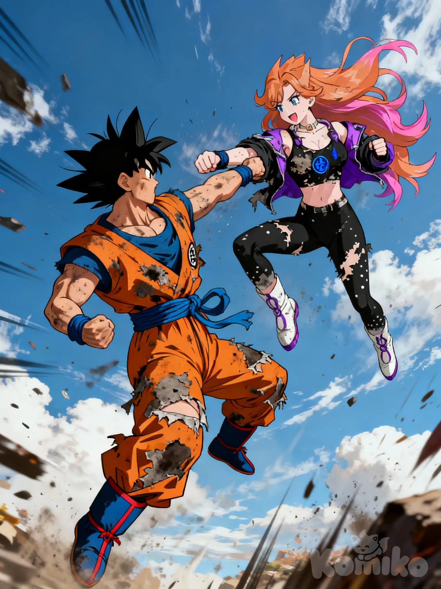 This guy wanted to confront me as soon as he saw me, he said something about my ki being powerful, I don't know what he was referring to, but it was an exciting battle, could I say that it was a good way to start my adventure?