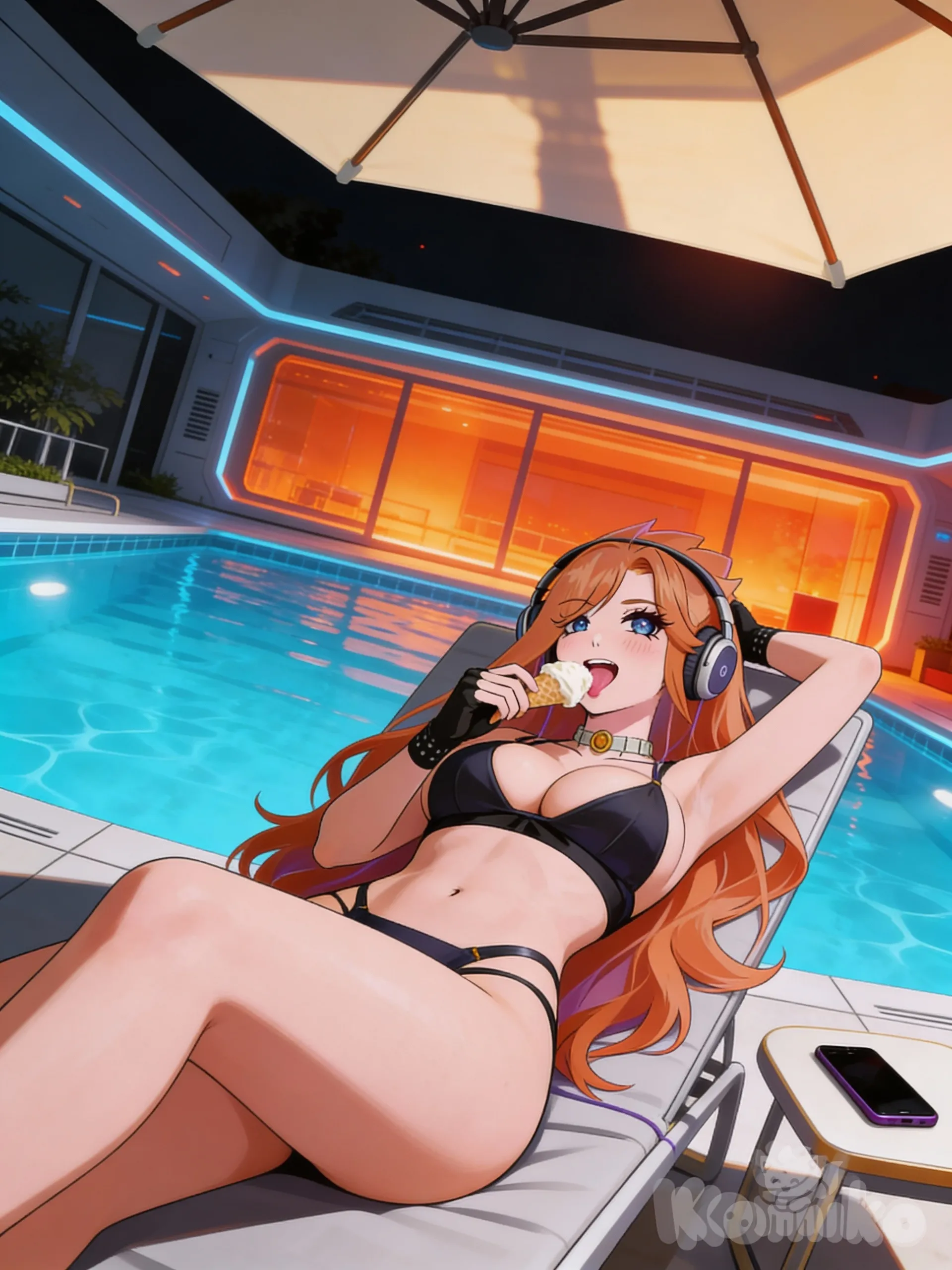 Yuudachi : Morning In The Pool