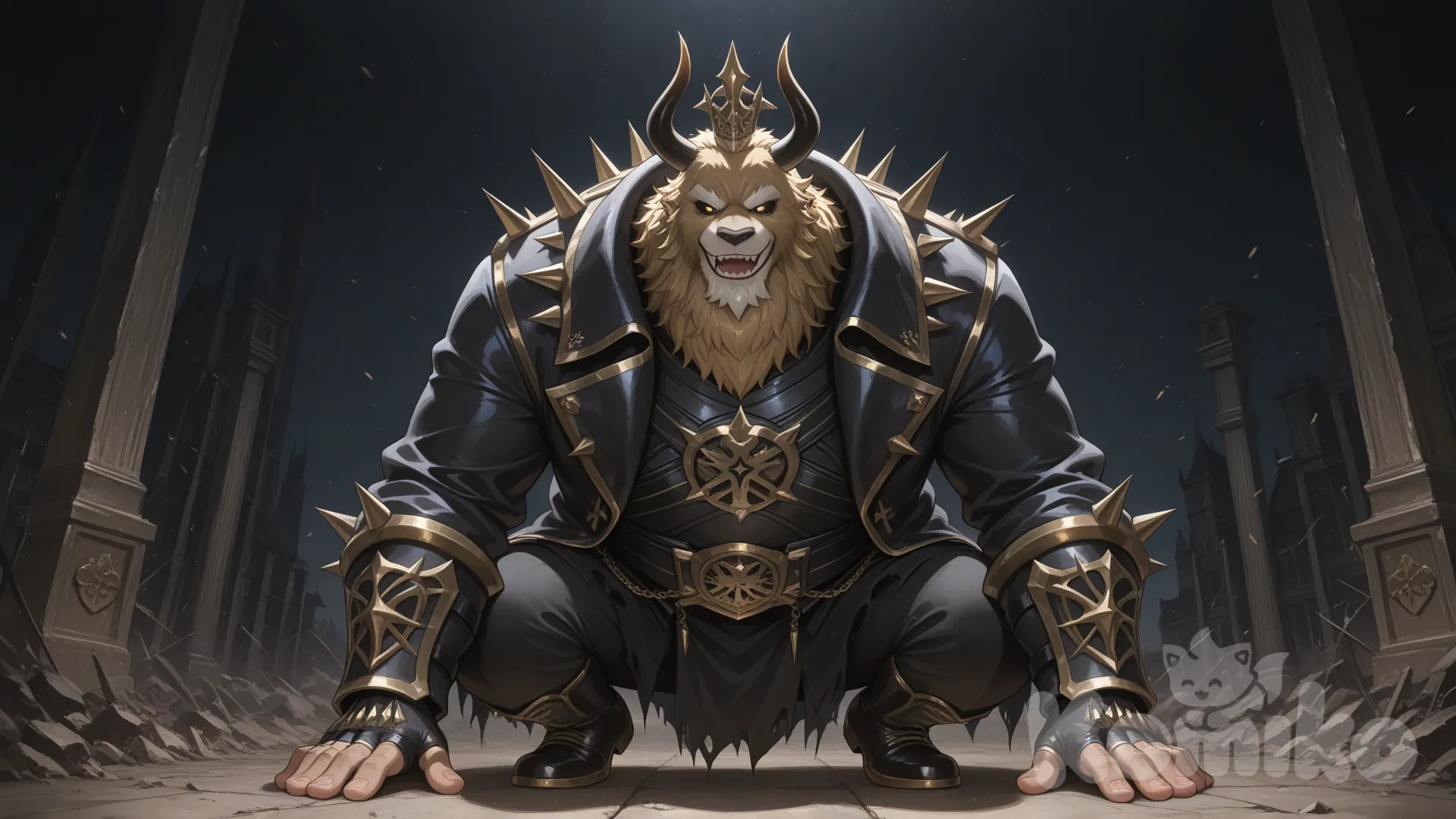 King bear, black gold of darkness  