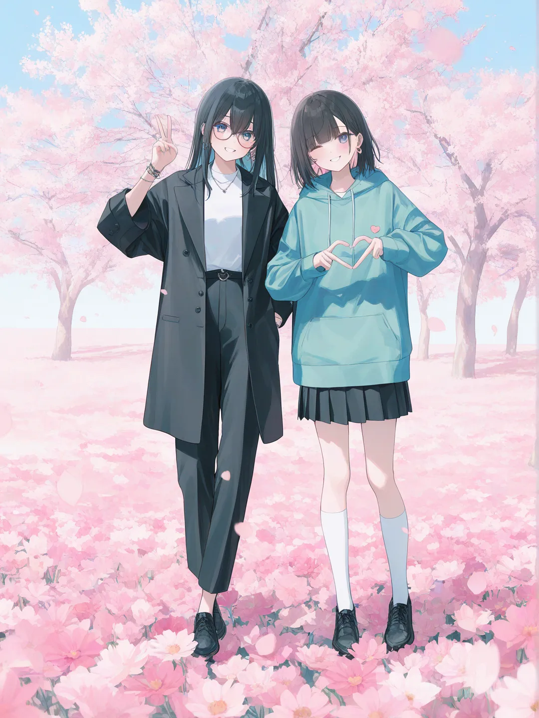 under the sakura tree