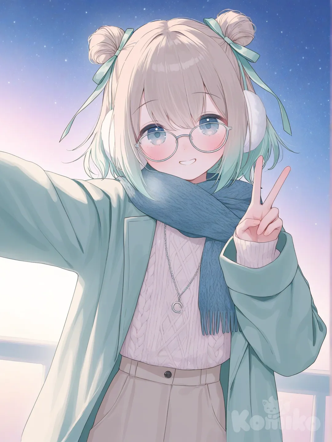 selfie in the sunset