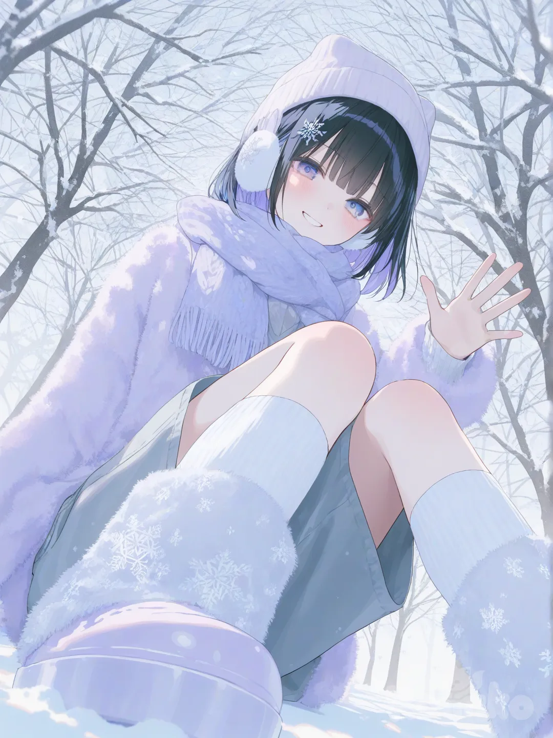 a winter morning selfie 