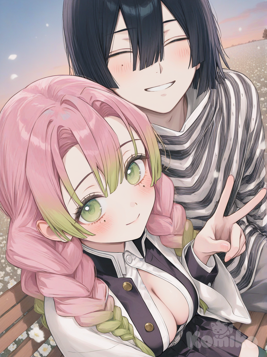 obamitsu flower fields selfie