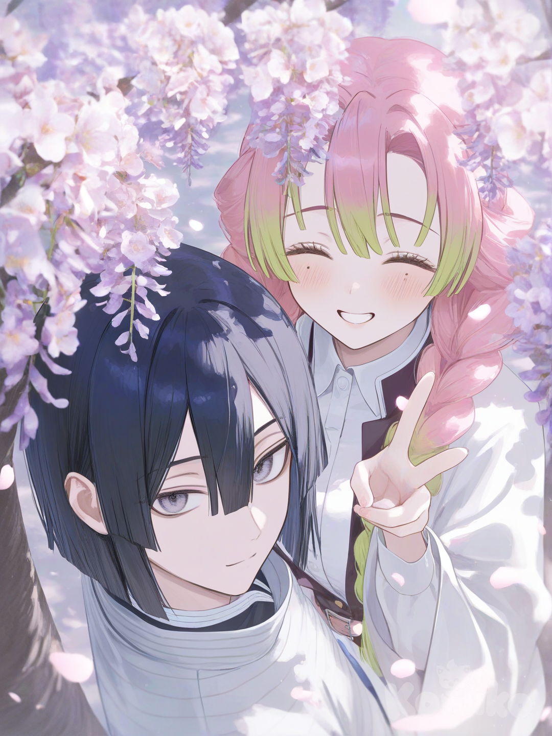 obamitsu wisteria tree selfie