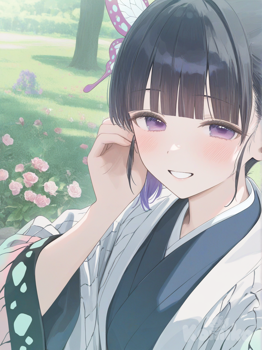 kanao selfie in the gardens