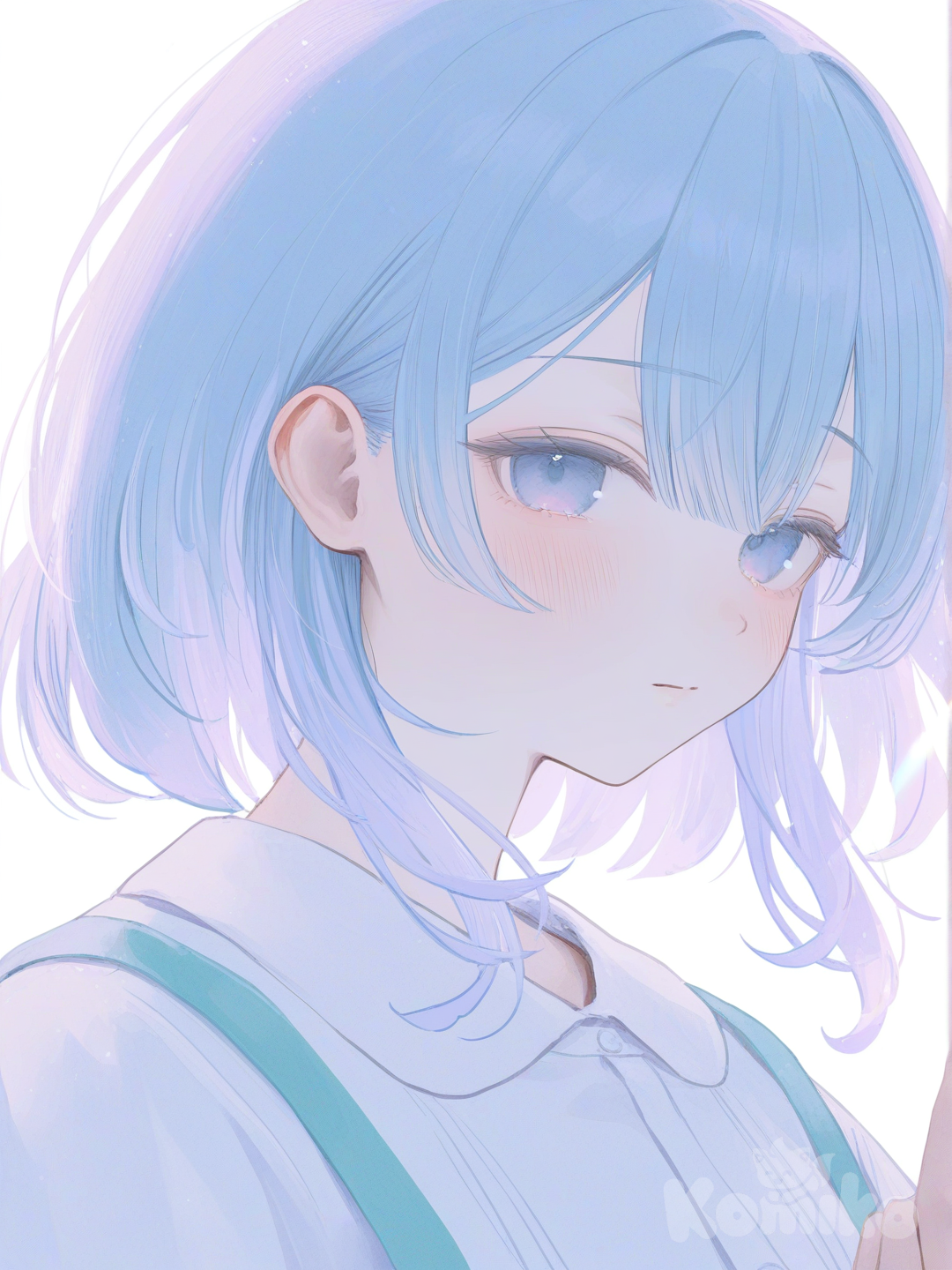 periwinkle themed selfie