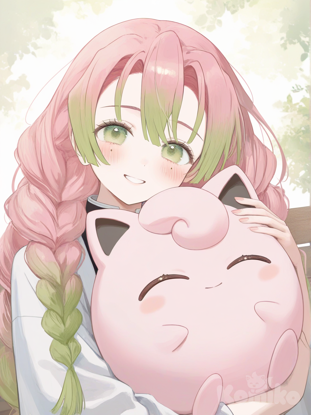mitsuri and jigglypuff selfie