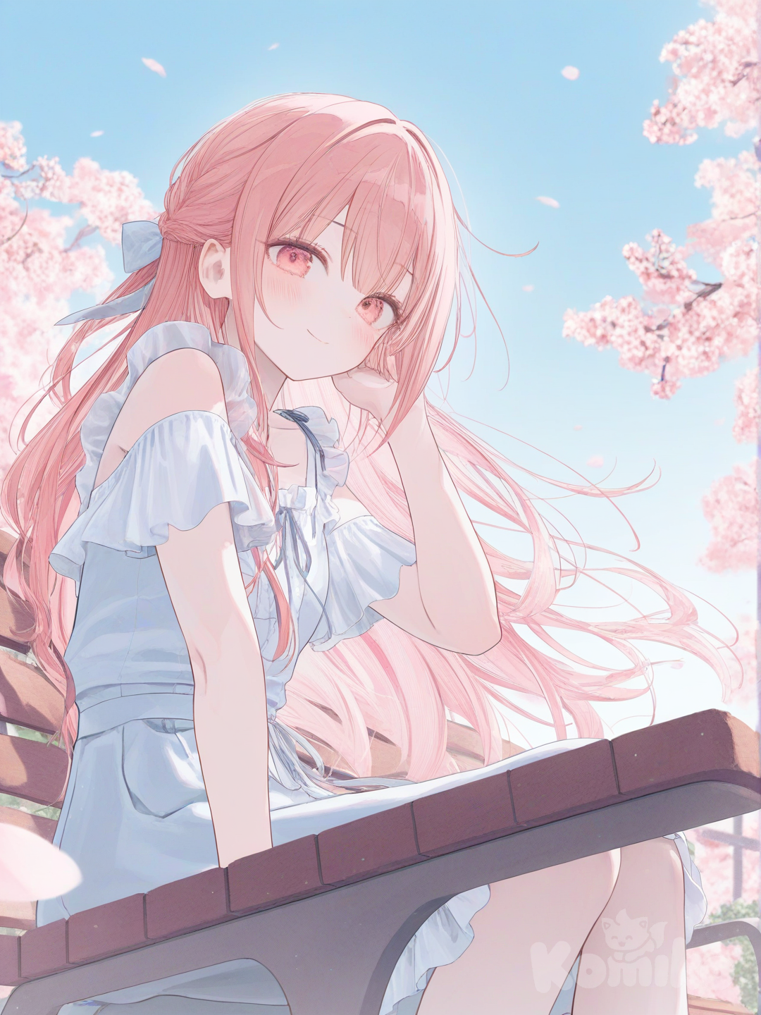 selfie under the sakura trees