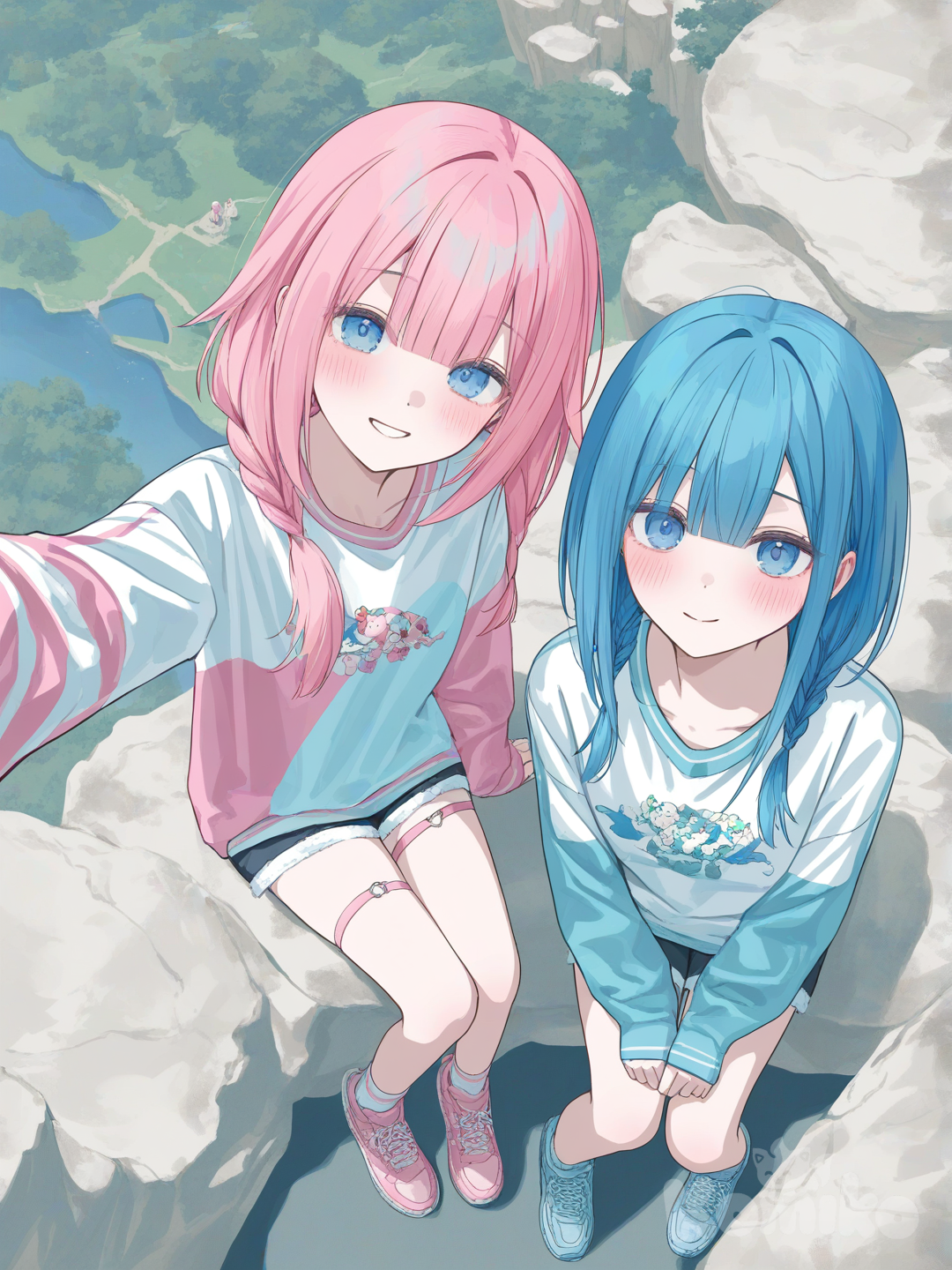 selfie on top of a cliff