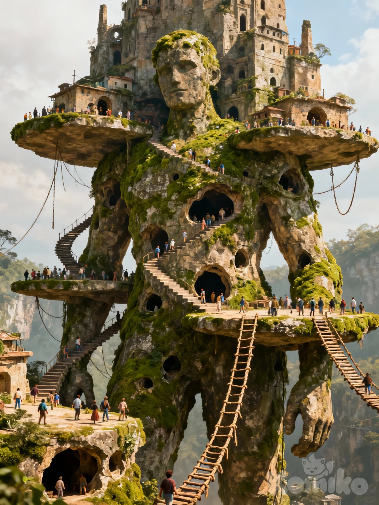 A lived in petrified giant