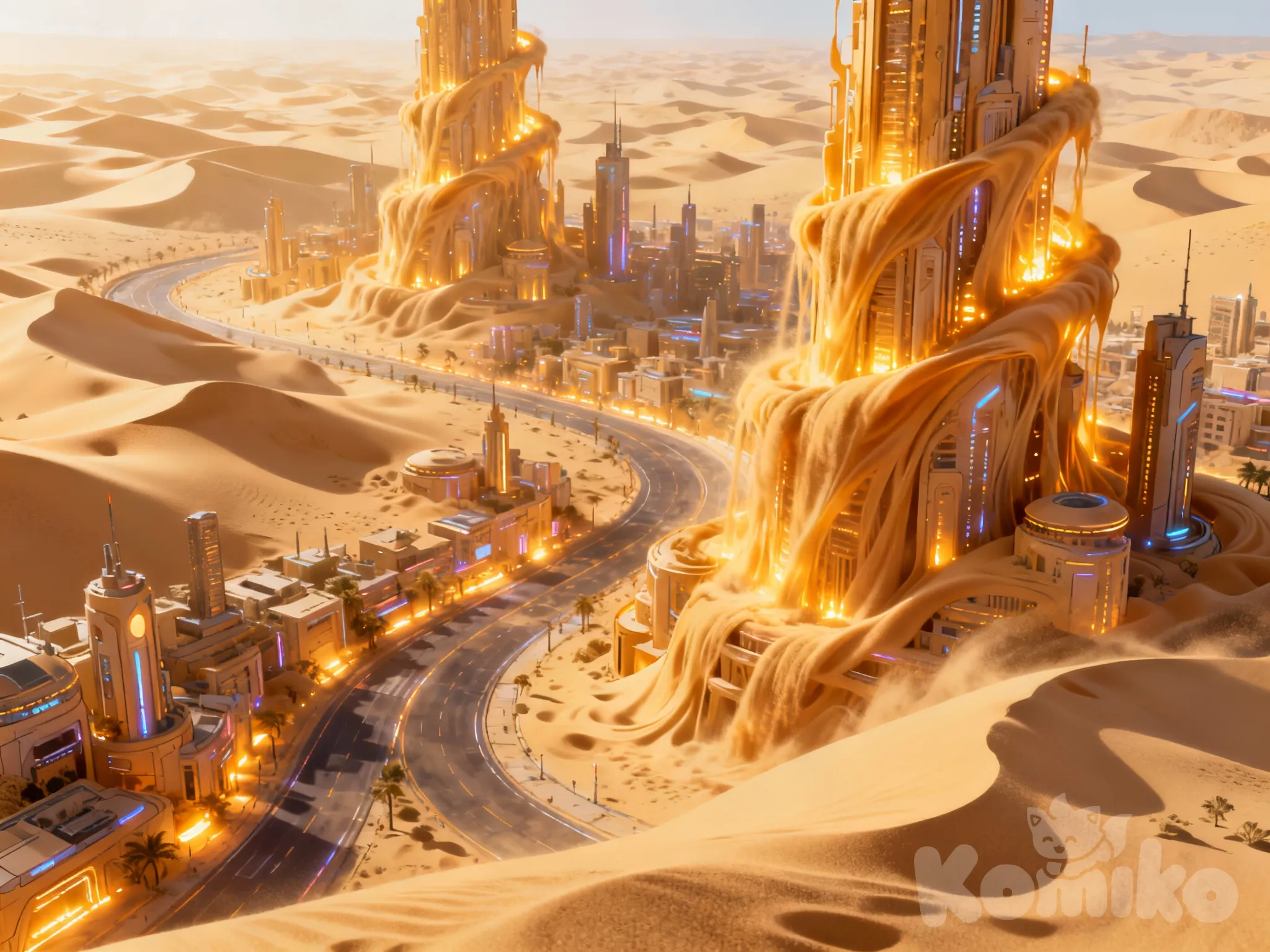 The Flowing City of Sand