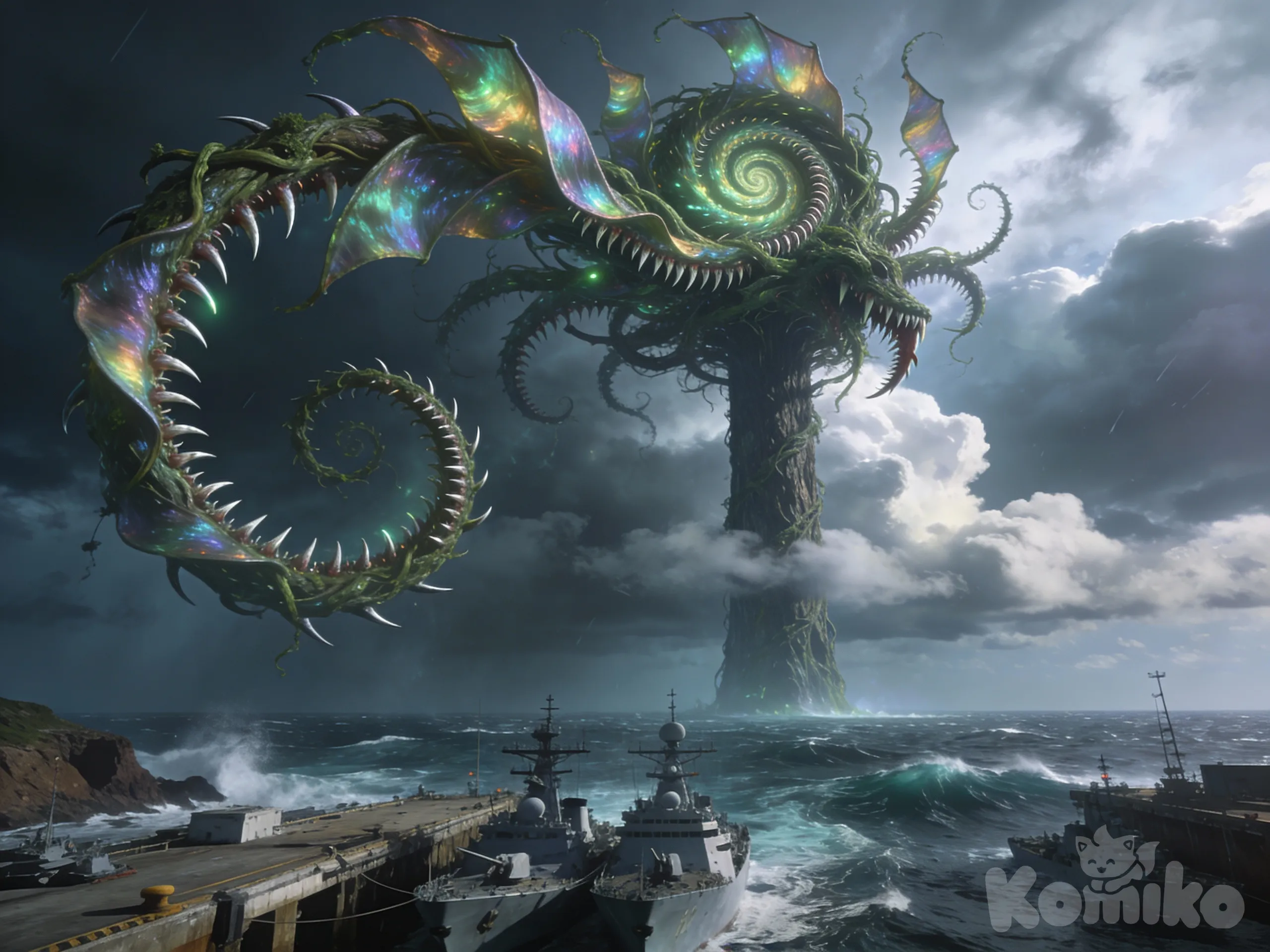 When a colossal monstrous flower rises from the sea  