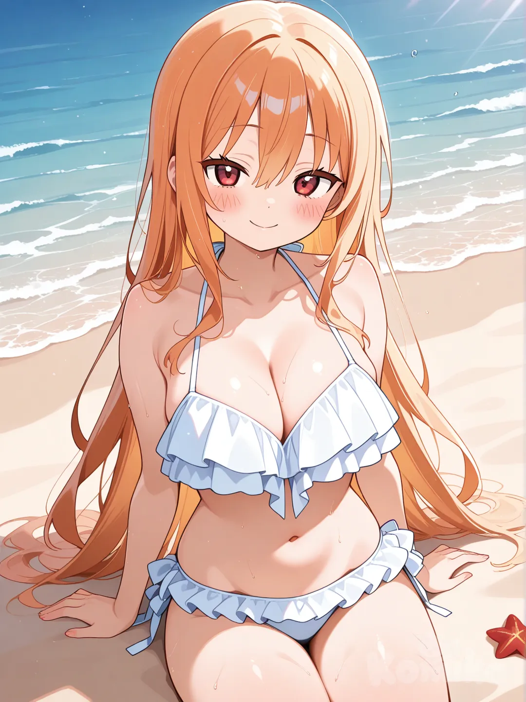 Umaru chan en bikini blanco