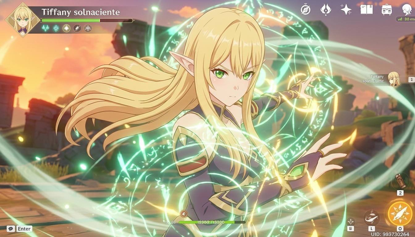 La elfa de sangre con poderes mistico