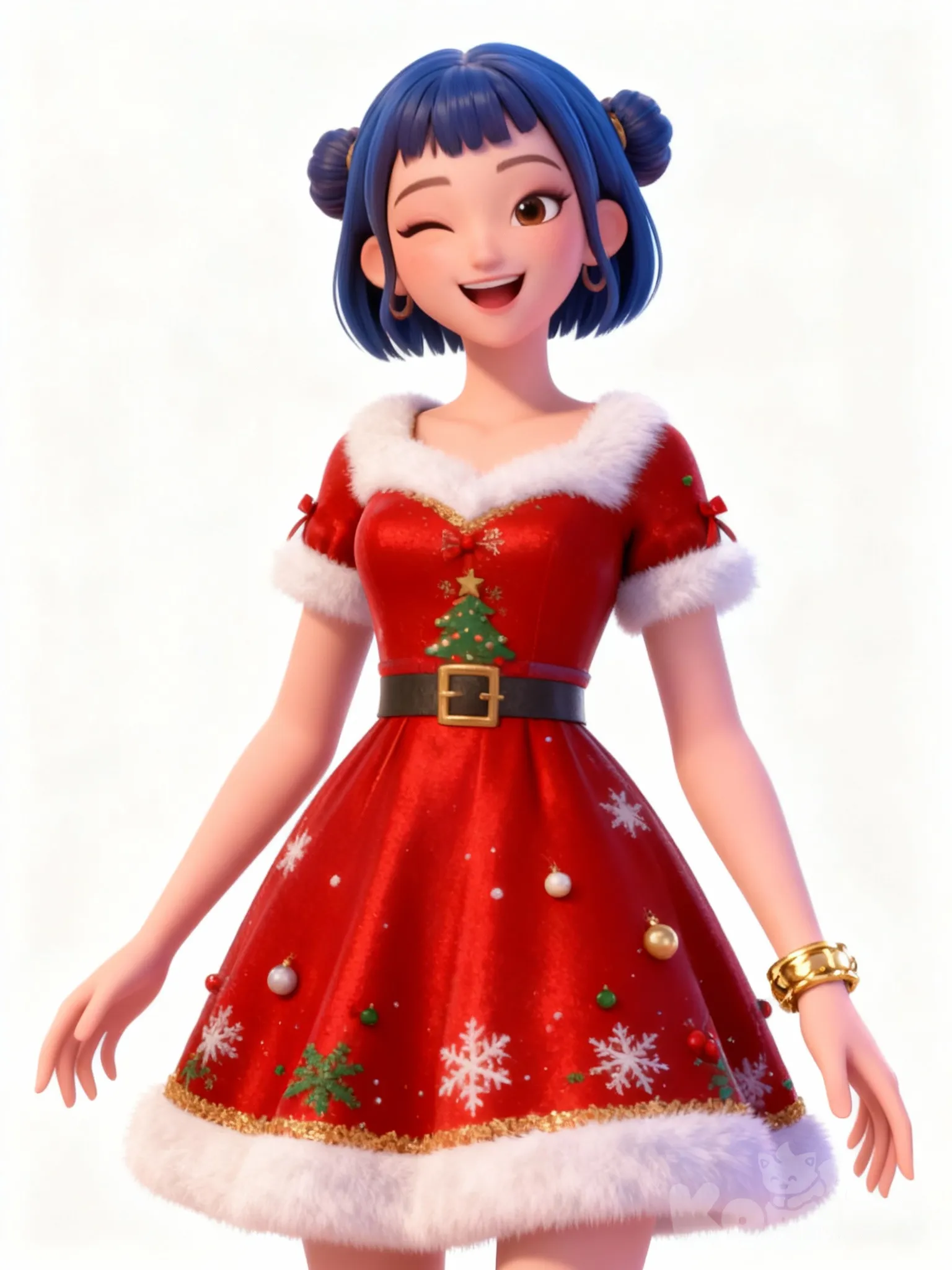 Zoey in love with Christmas