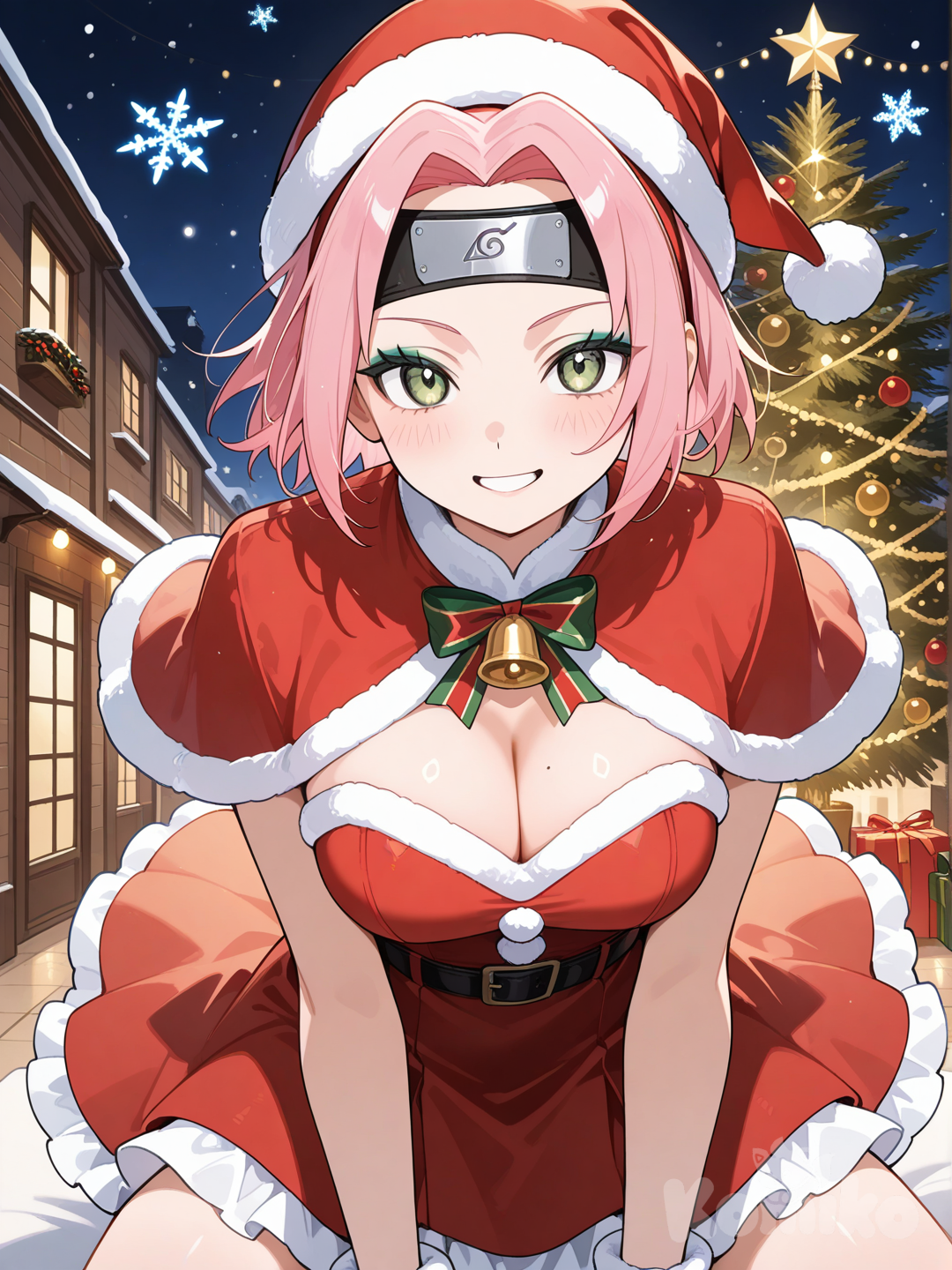 Sakura está emocionada para disfrutar la navidad