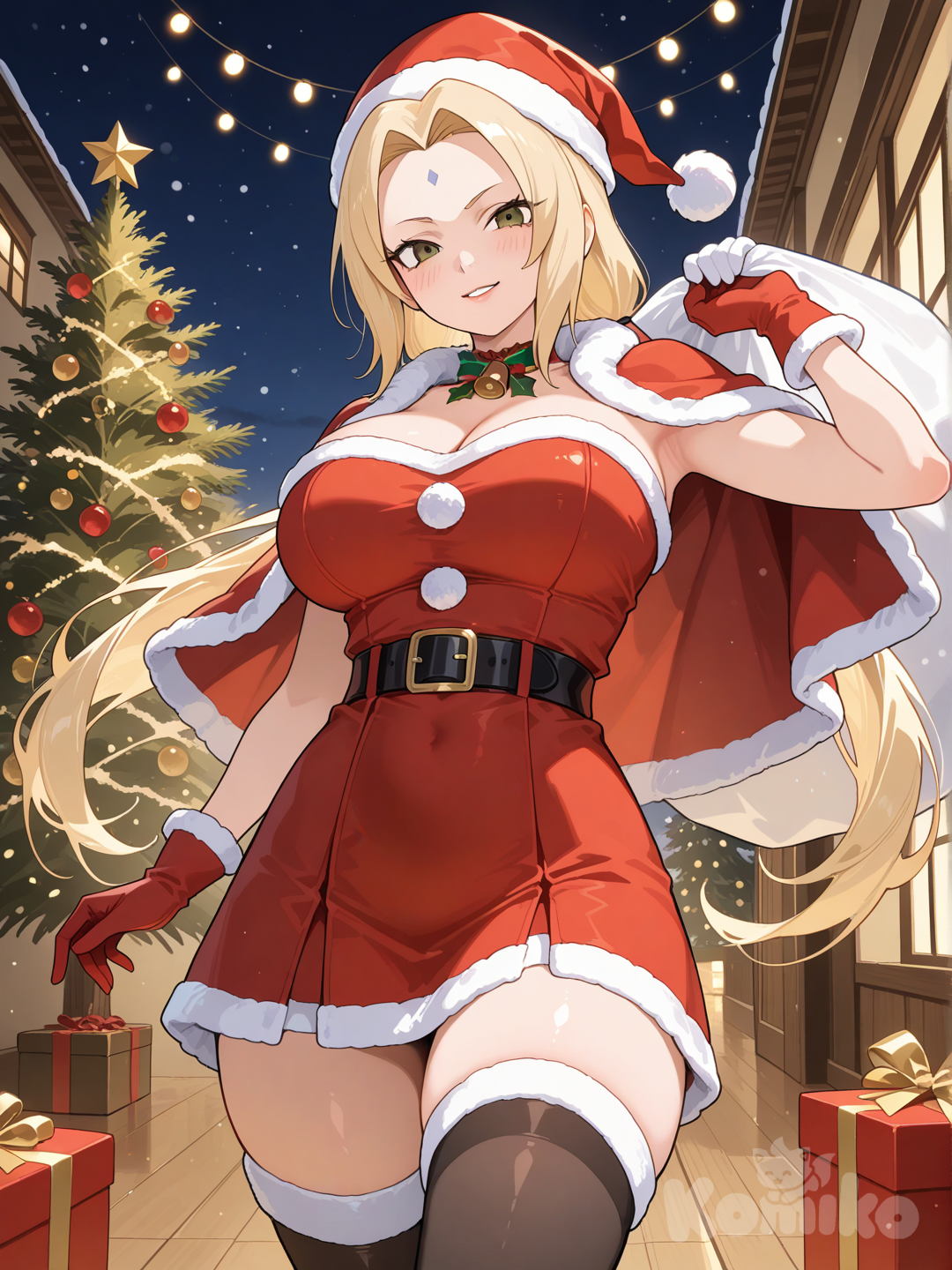 La Quinta Hokage está lista para repartir regalos